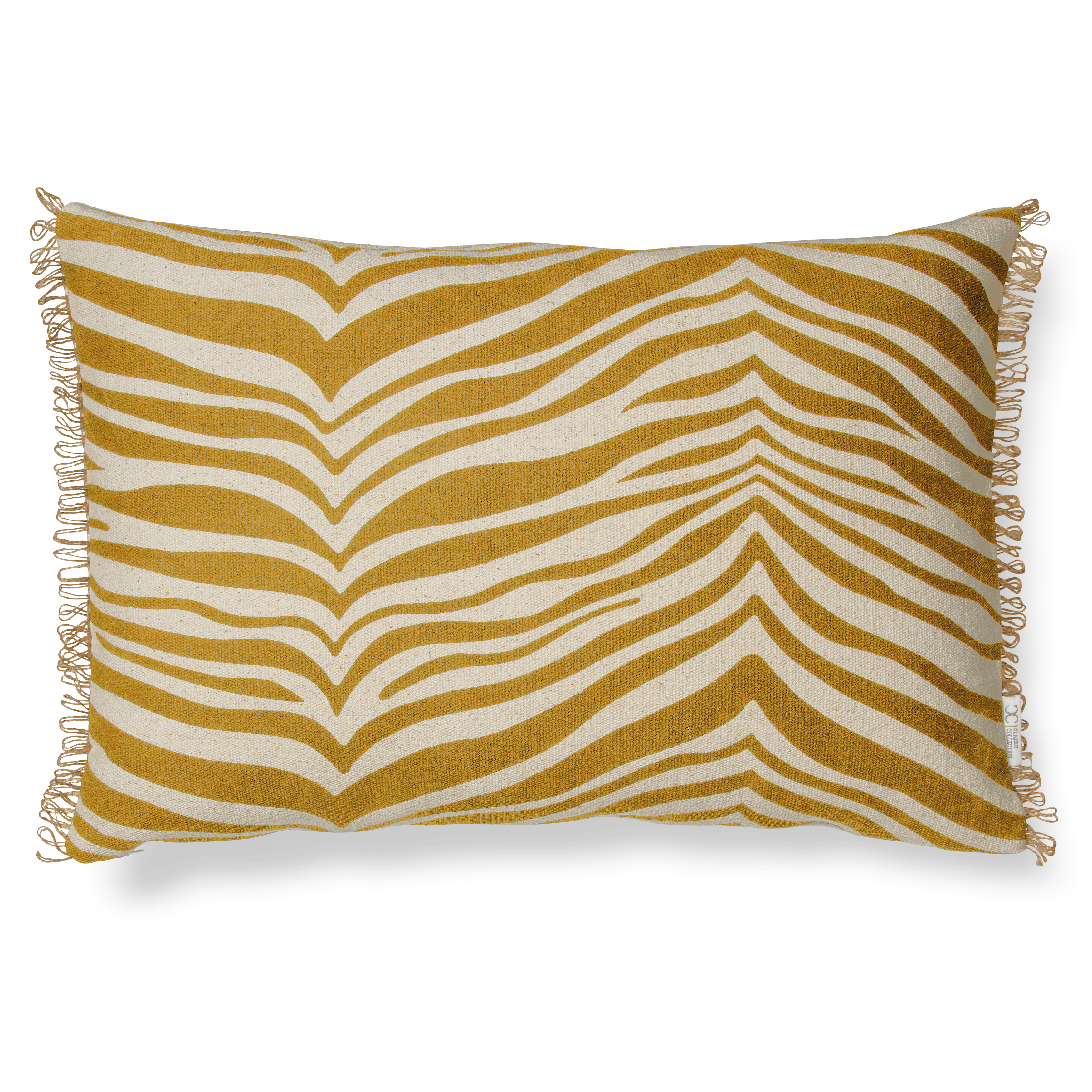 Zebra Prydnadskudde Gul 40x60