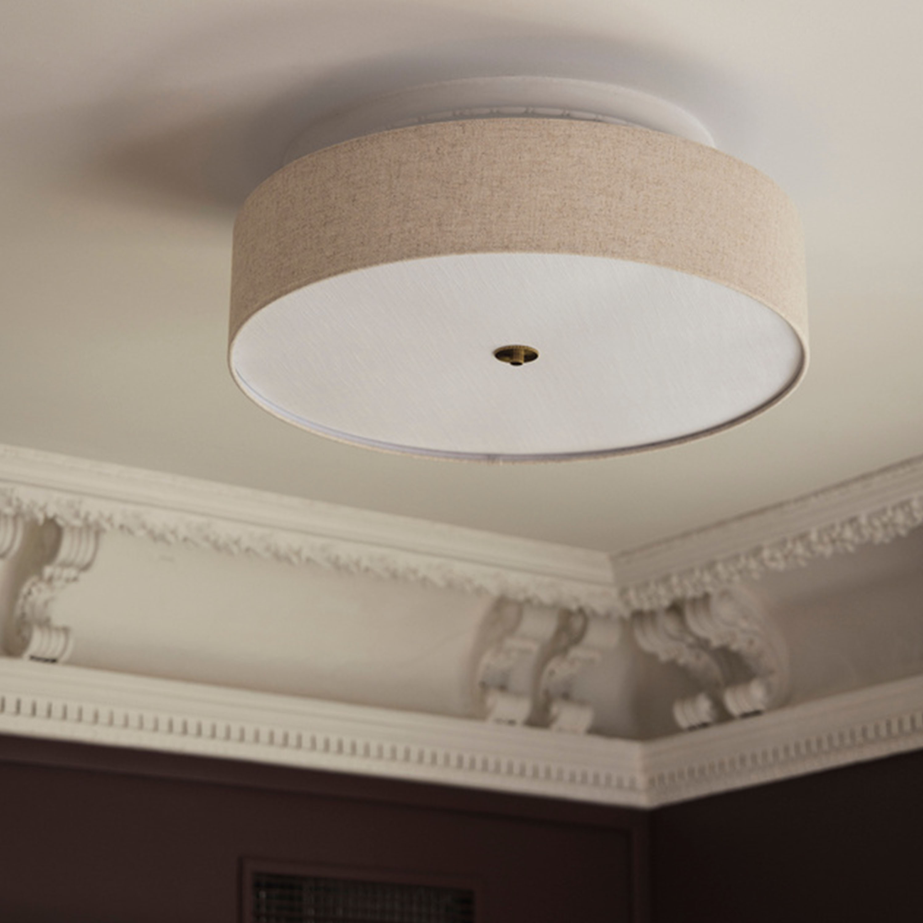 Noah Ceiling Light Beige Ø65