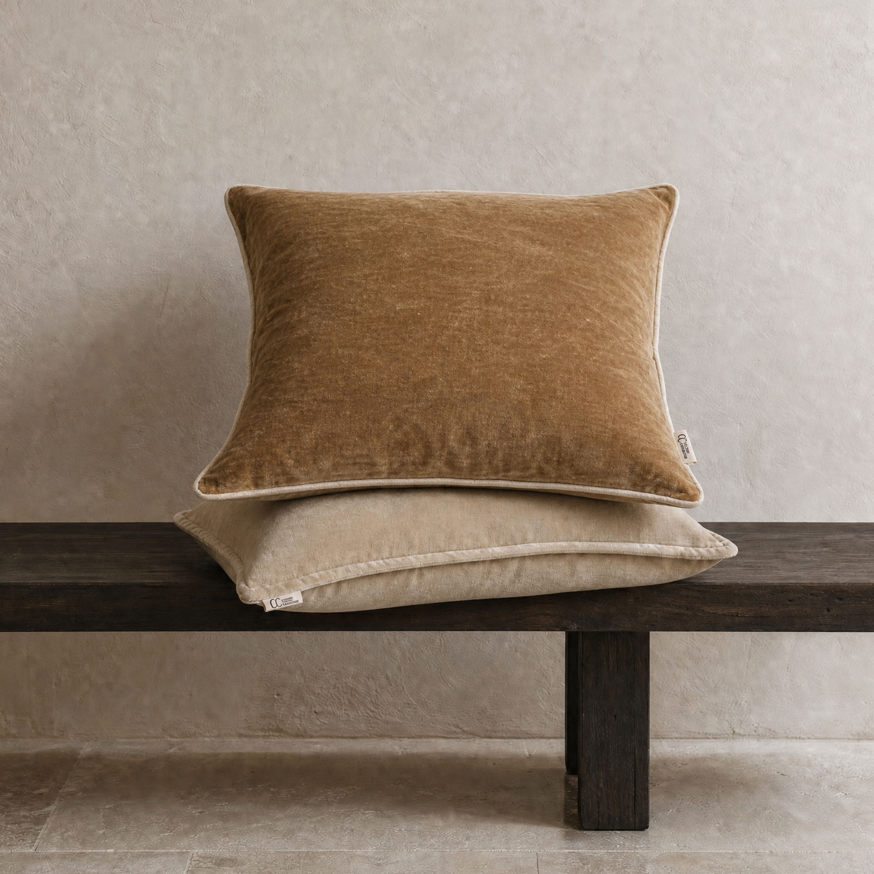 Classic Collection Velvet Stonewash Kuddfodral Gold 50x50