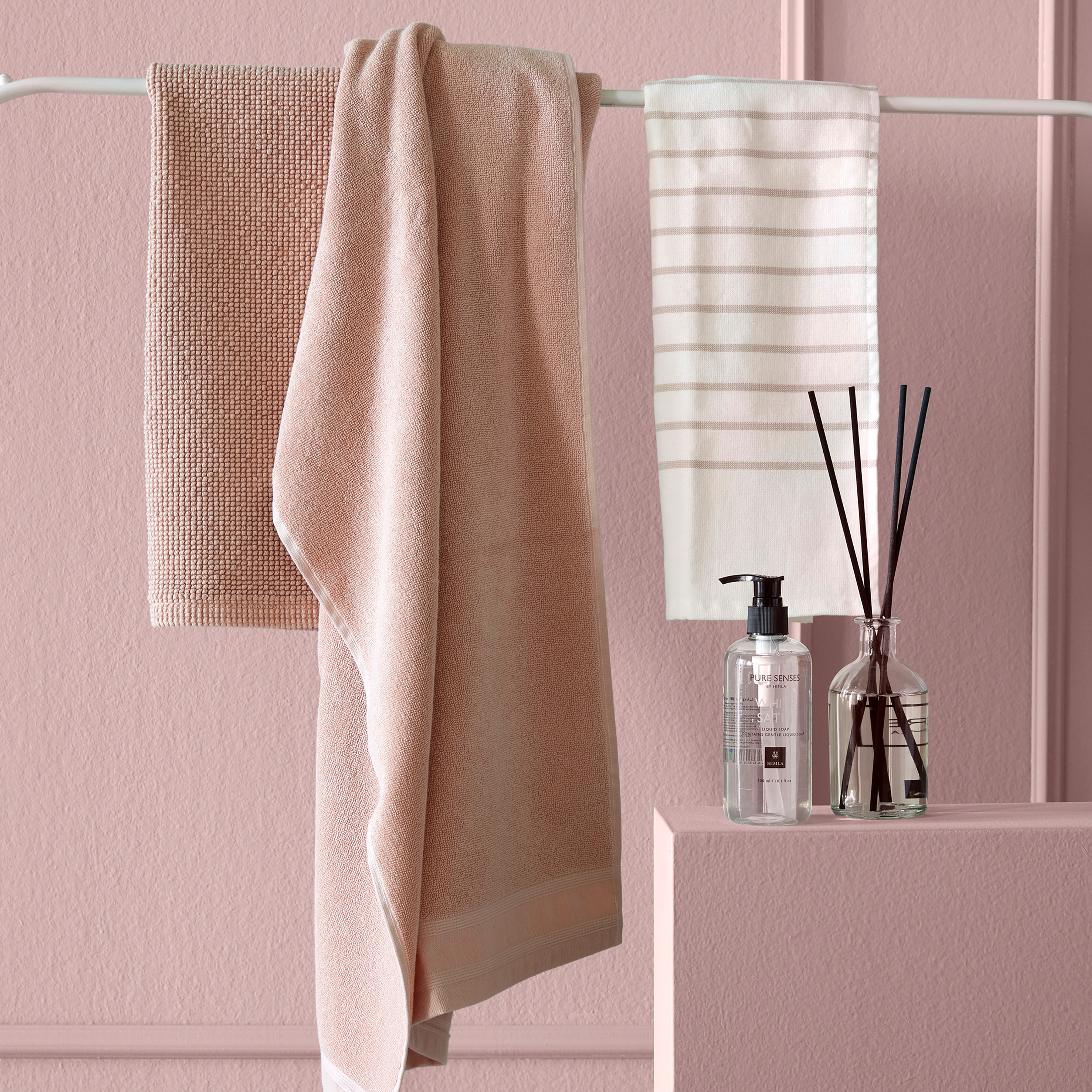 Himla Love Bath Mat Powder 70x110