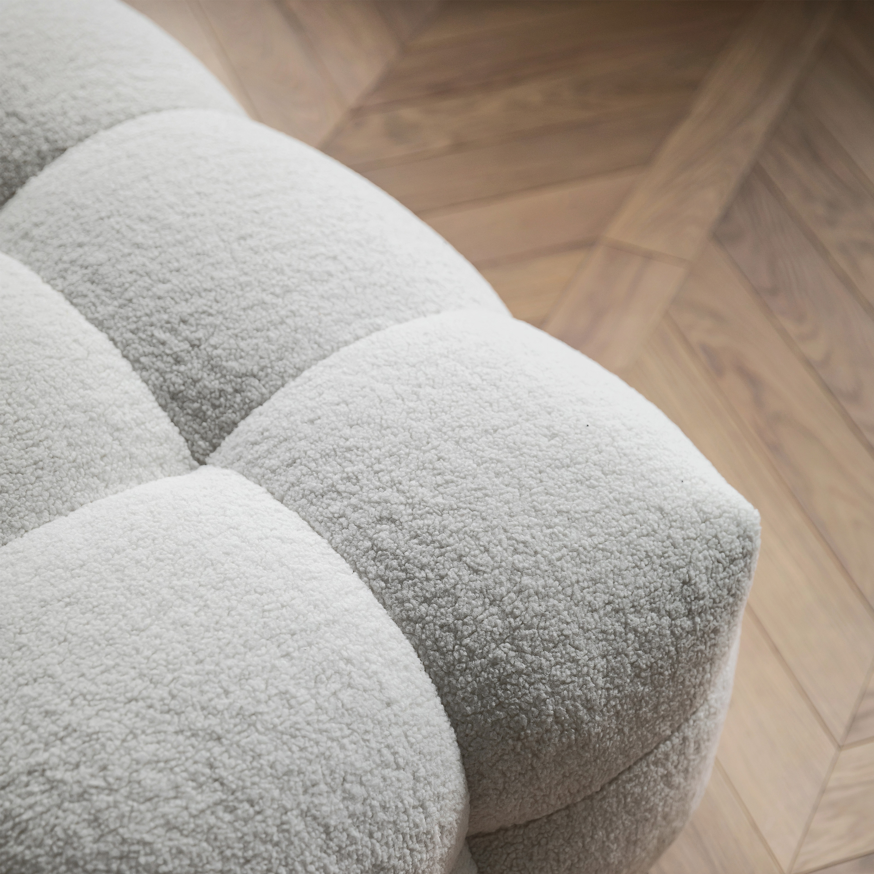 Sleepo Collection Billie Loungetuoli Creme Teddy 89cm