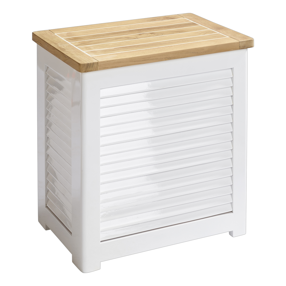 Classic Vaskekurv Teak/Hvit 55cm