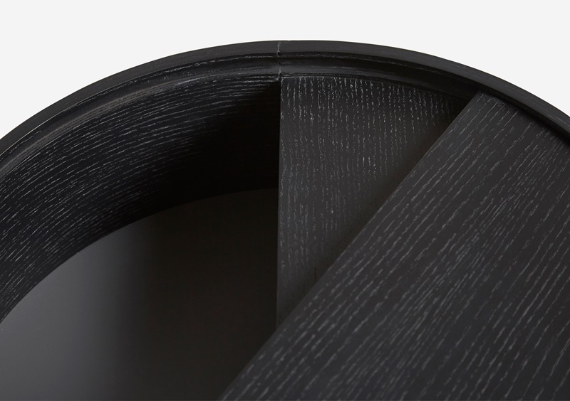 Woud Arc Sohvapöytä Musta Ø66