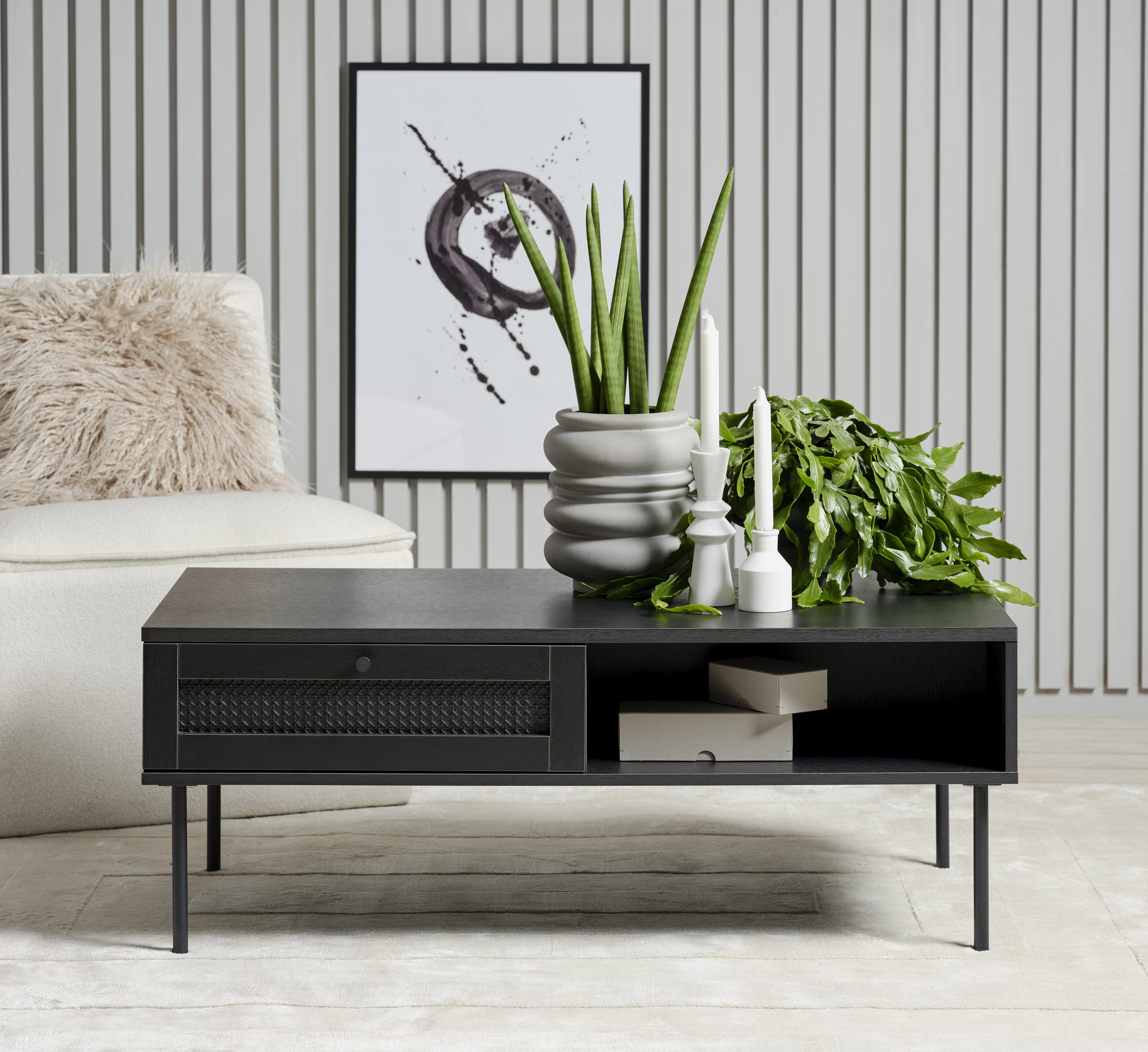 Nordic Home Elin Sohvapöytä Black 110cm