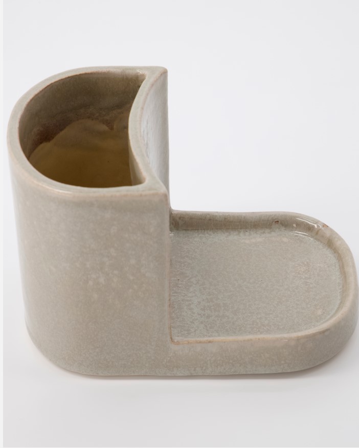 Meraki Datura Bürste/Seifenschale Shellish Grau 18cm