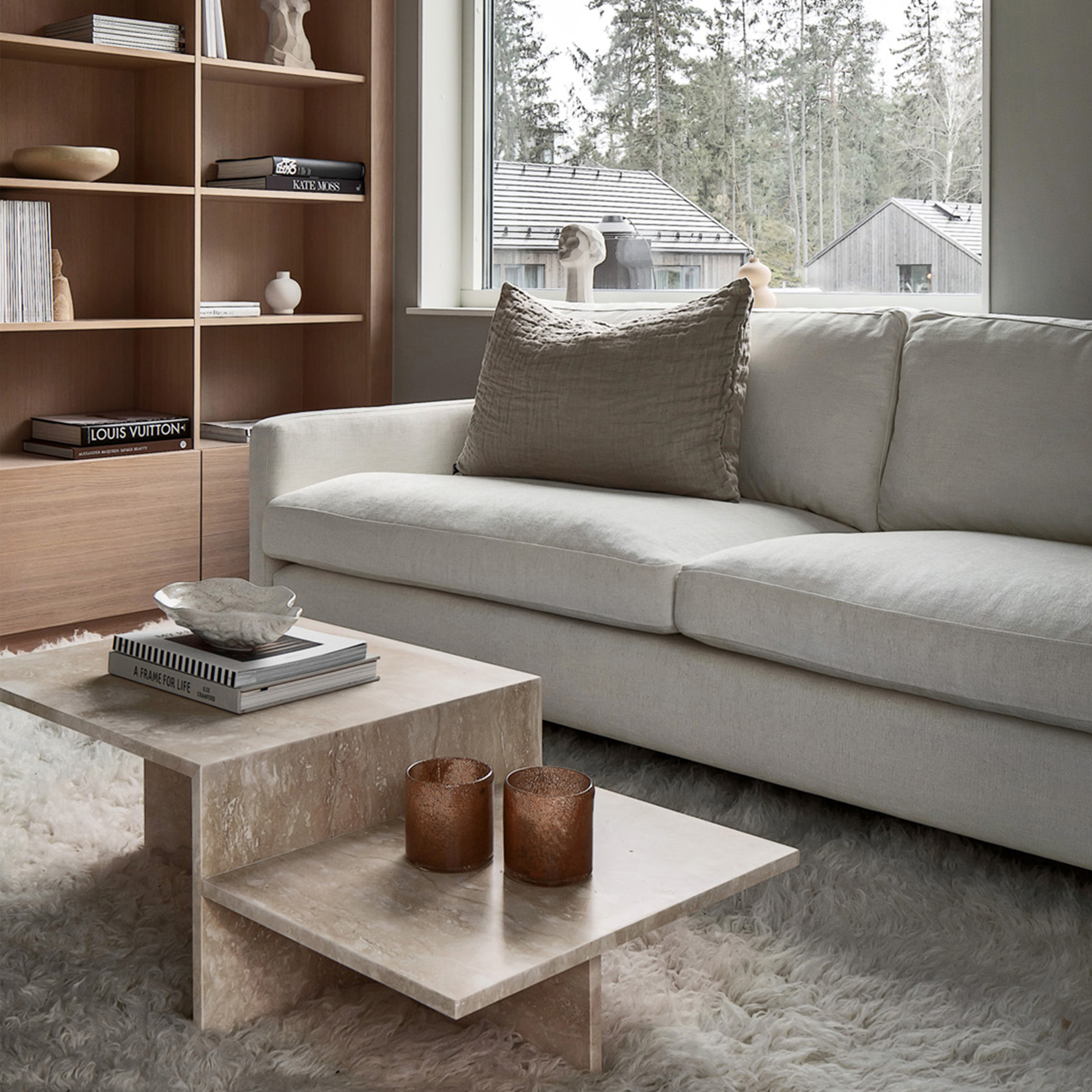 Sleepo Collection Åre 3-sits Soffa Vit 227cm