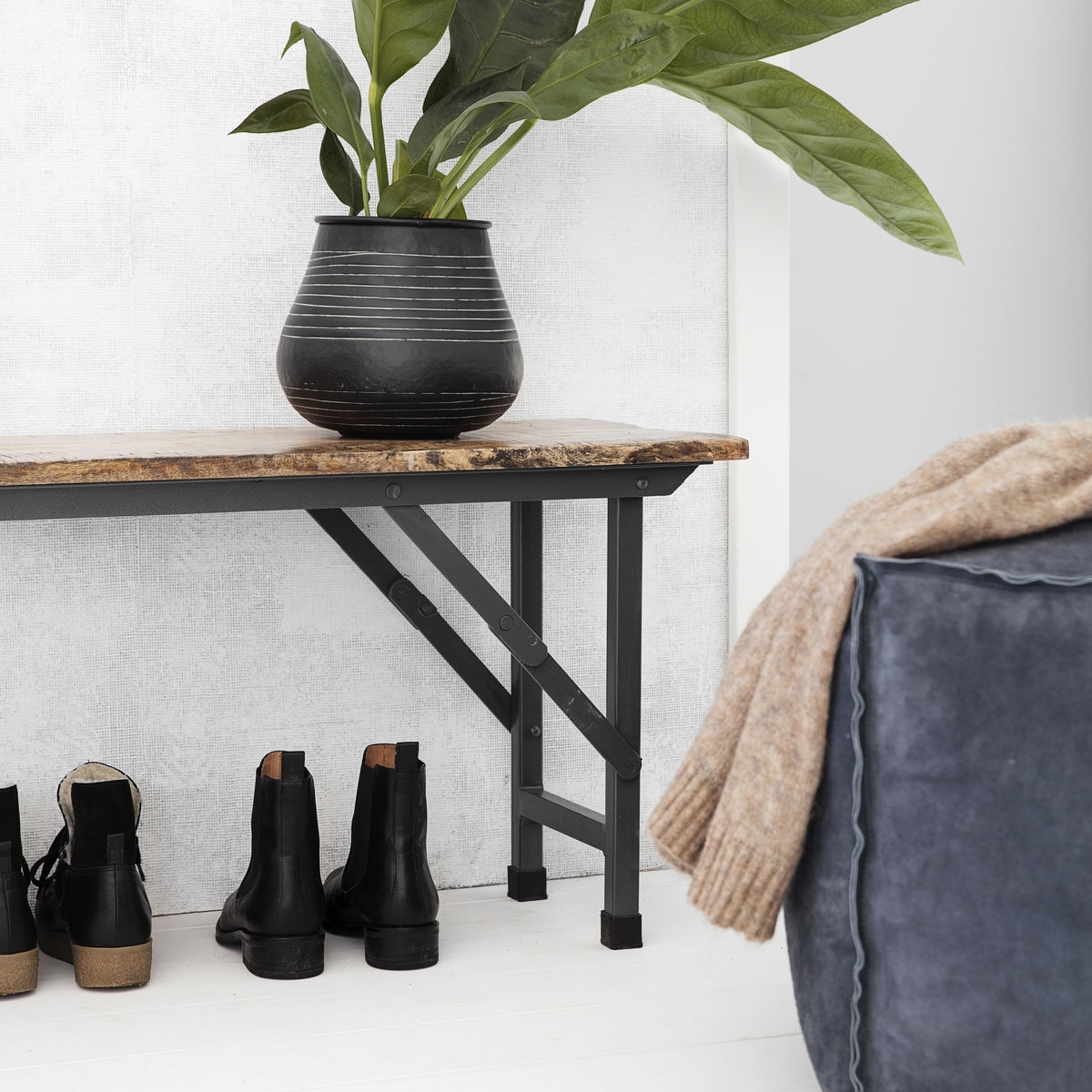 House Doctor Party penkki, taitettava, natural 180cm
​