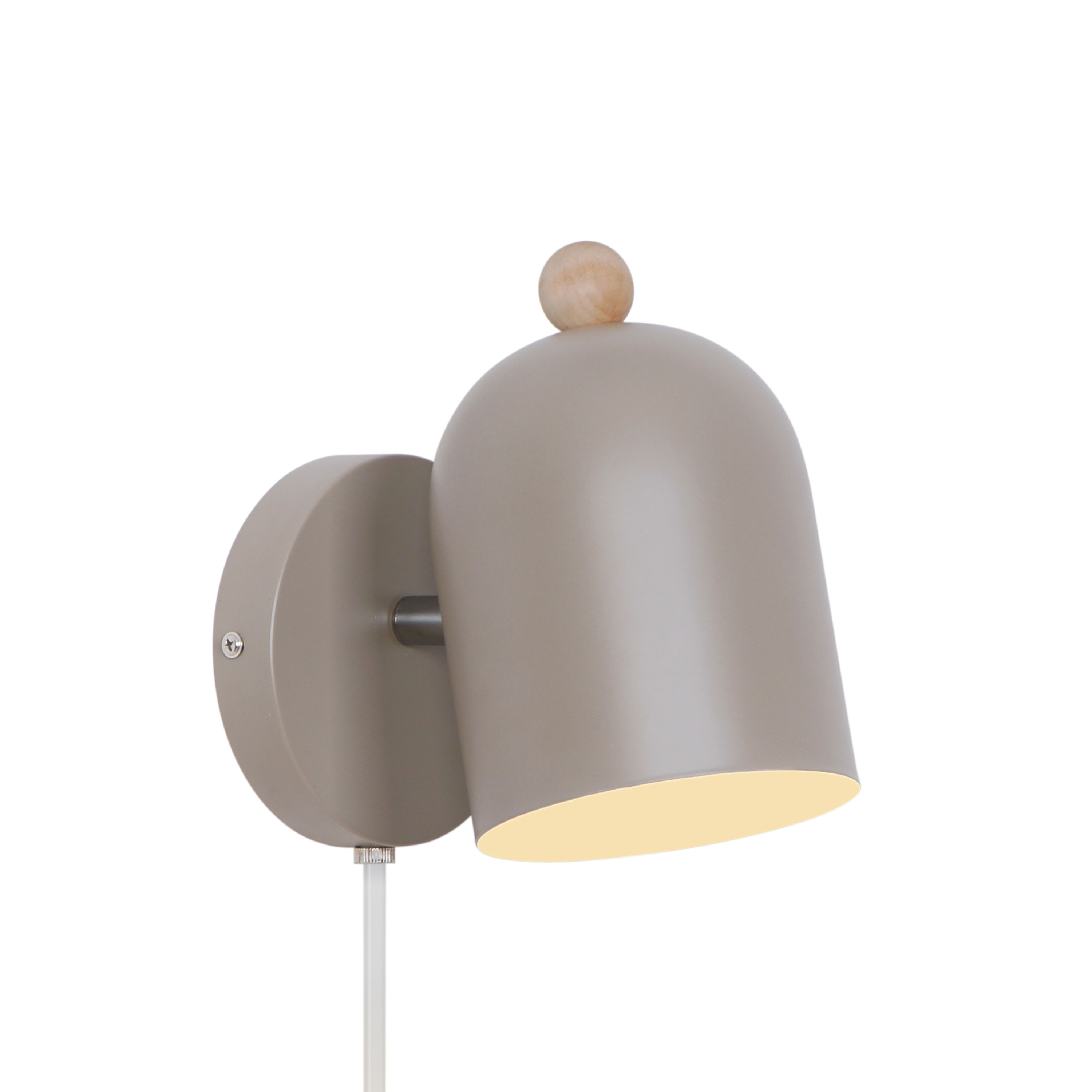 Nordlux Gaston Vegglampe Lys Brun 19cm