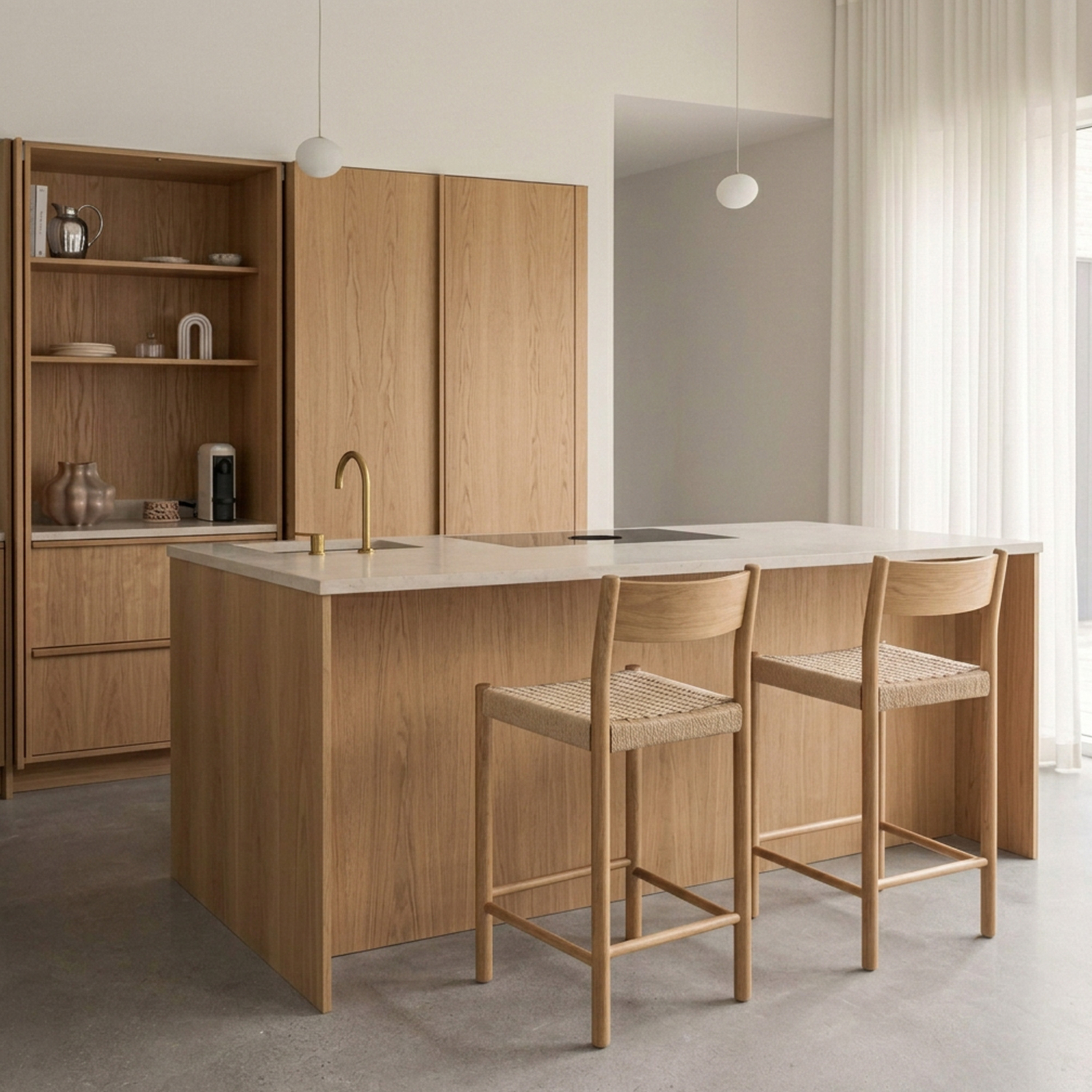 Sleepo Collection Colin Bar Stool Oak