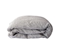 Påslakan Linne Grey/White Enkel