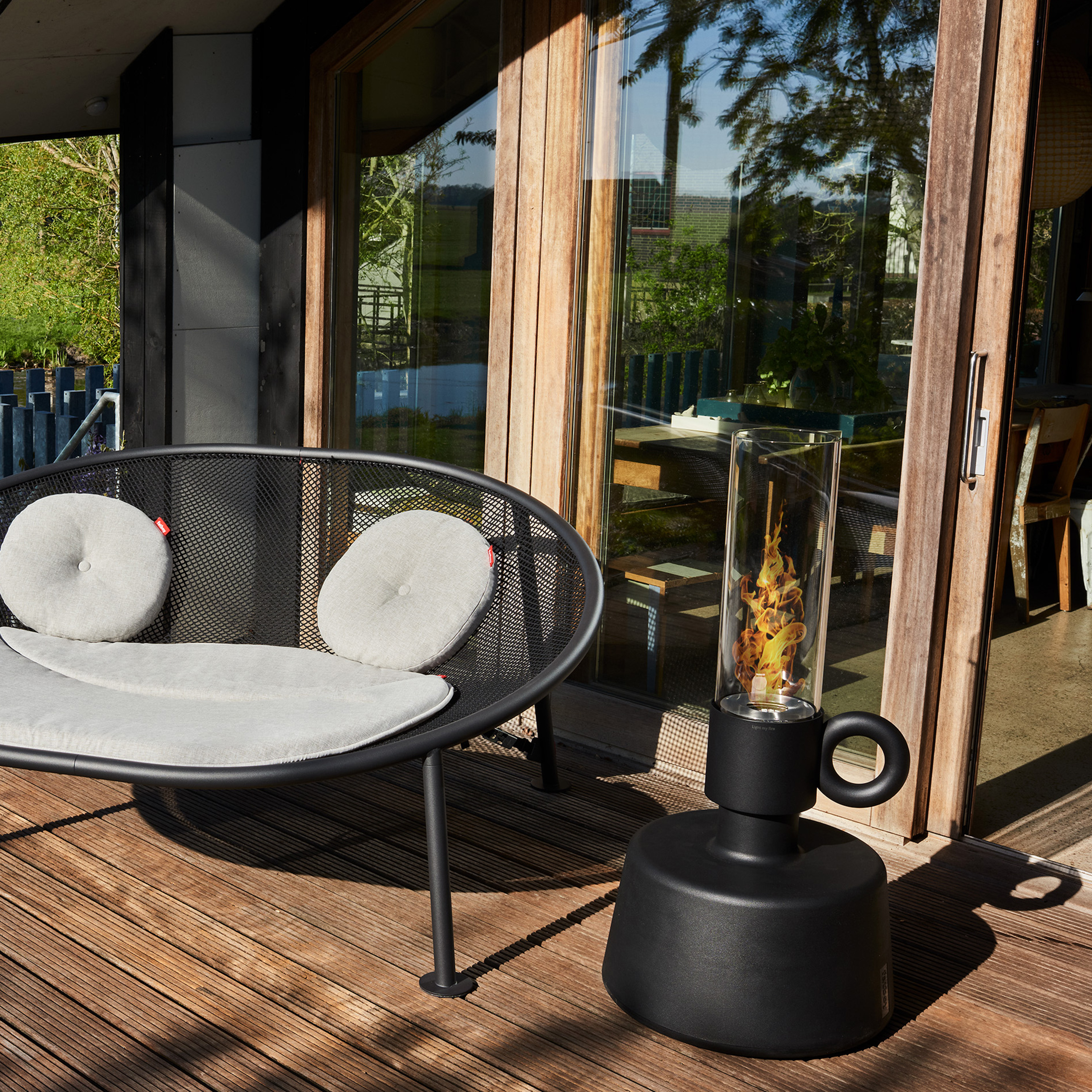 Fatboy Flamtastique Oljelampa Anthracite L