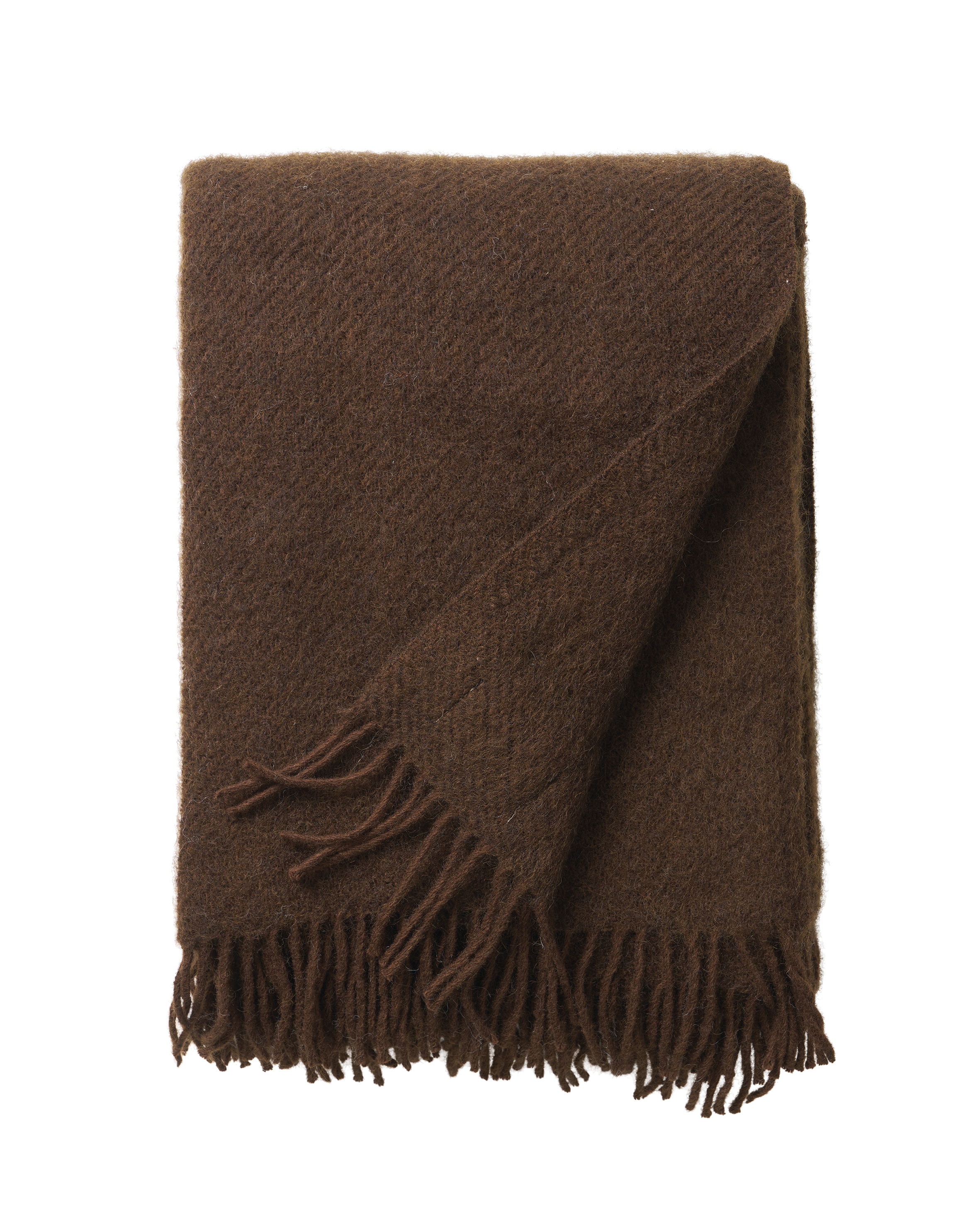 Klippan Yllefabrik - Gotland Ullpläd Walnut - Brun