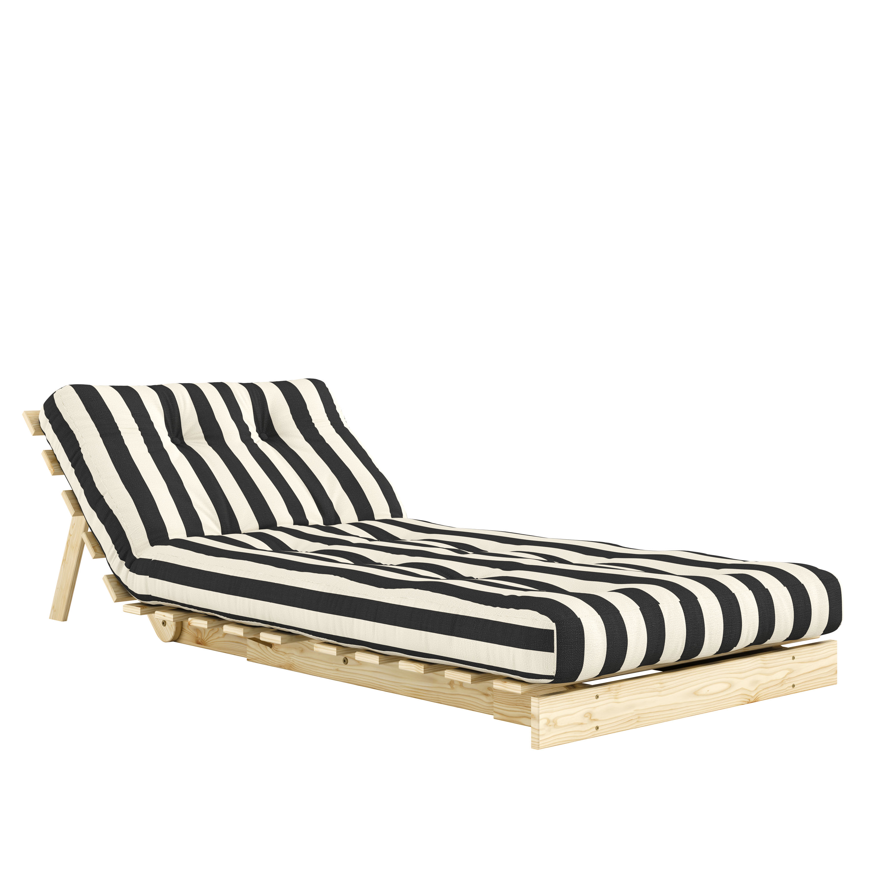 Karup Design Roots Bäddfotölj Natur/Black White 90cm