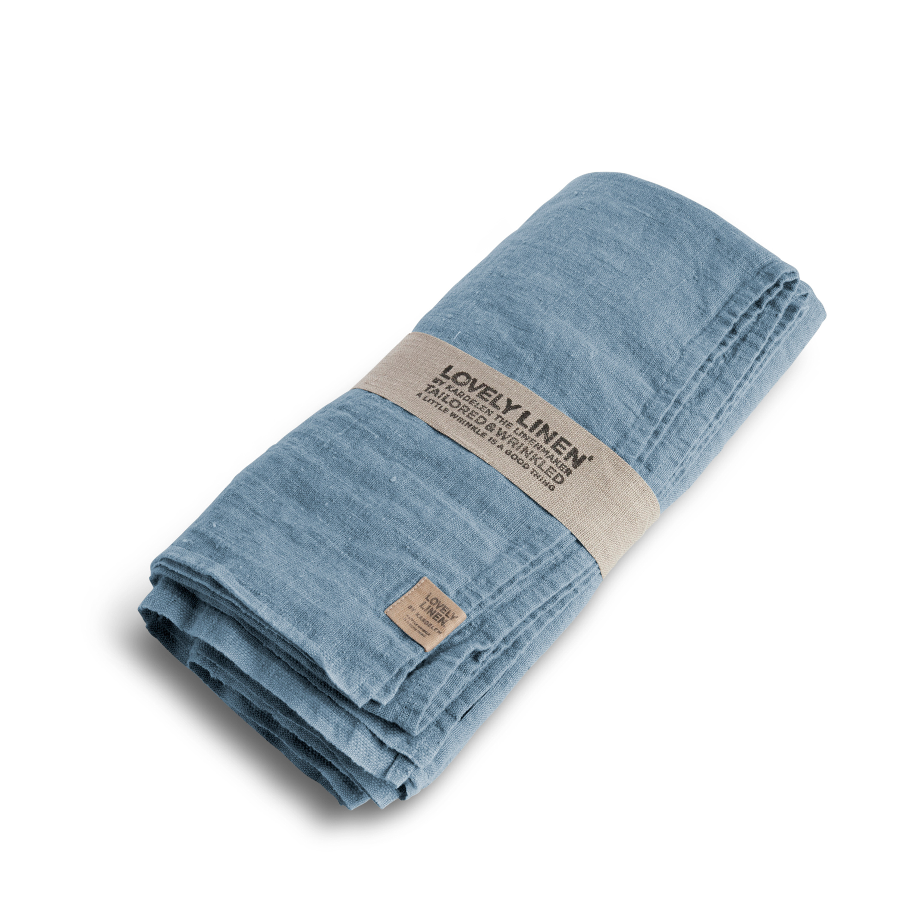 Lovely Linneduk Dusty Blue 145x250