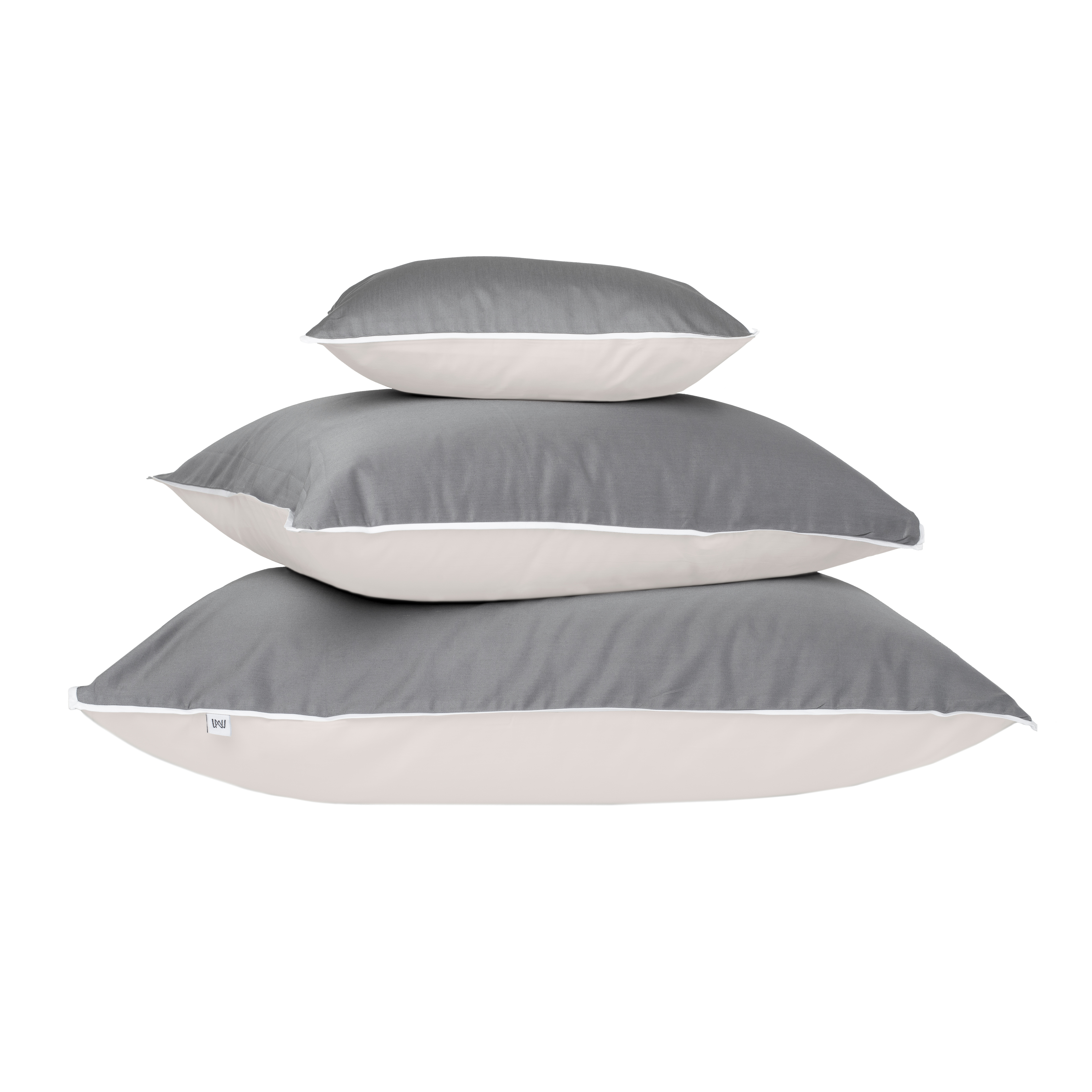 Duetto Örngott Beige/Grå 50x90