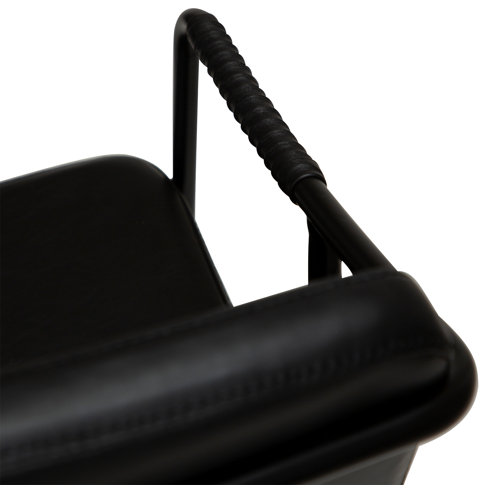 Dan Form Boto Barstol Kunstlær Svart