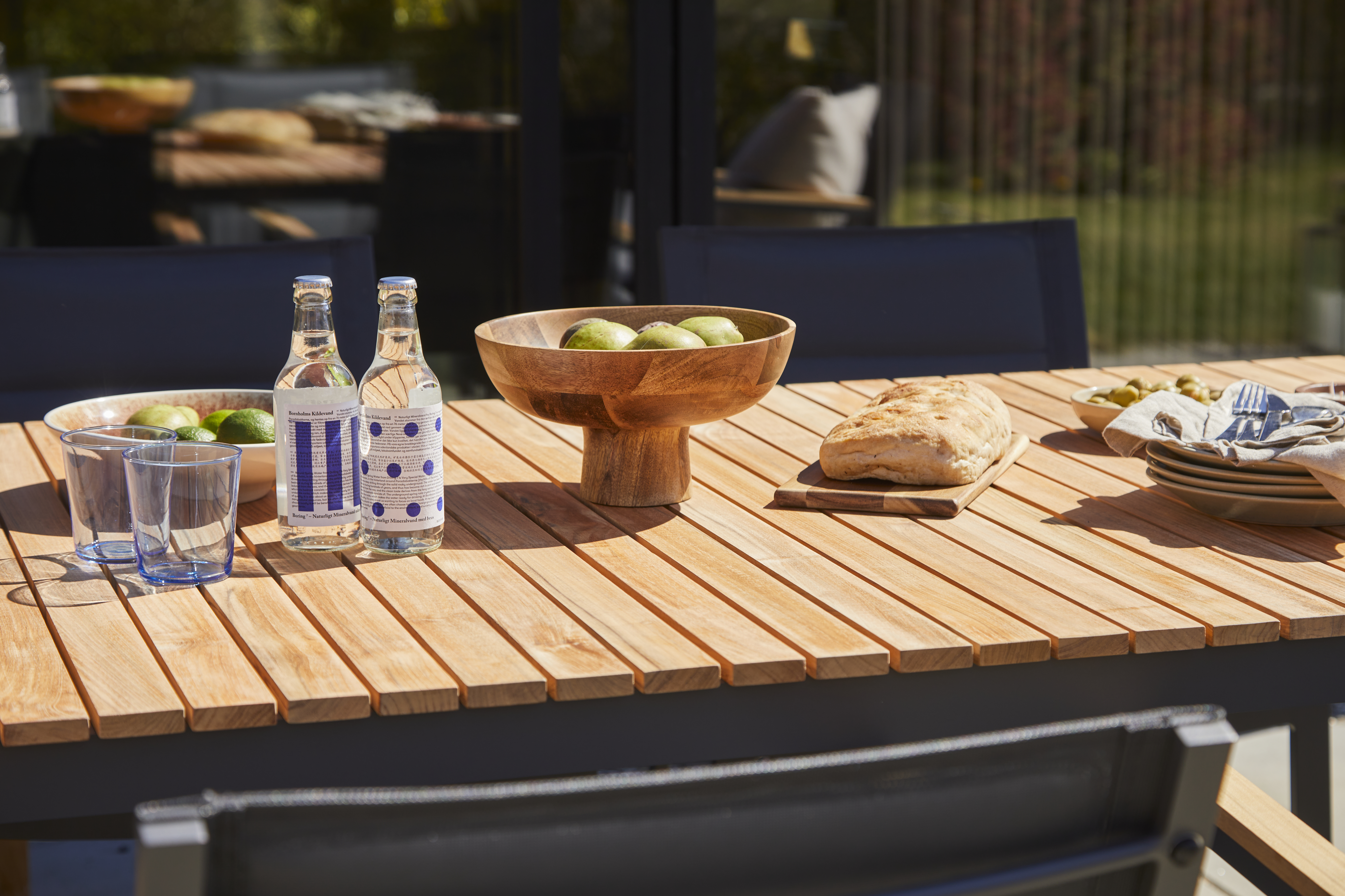 Cinas Mood Rounded Ruokapöytä Luonnonväri/Antrasiitti 167 x 100