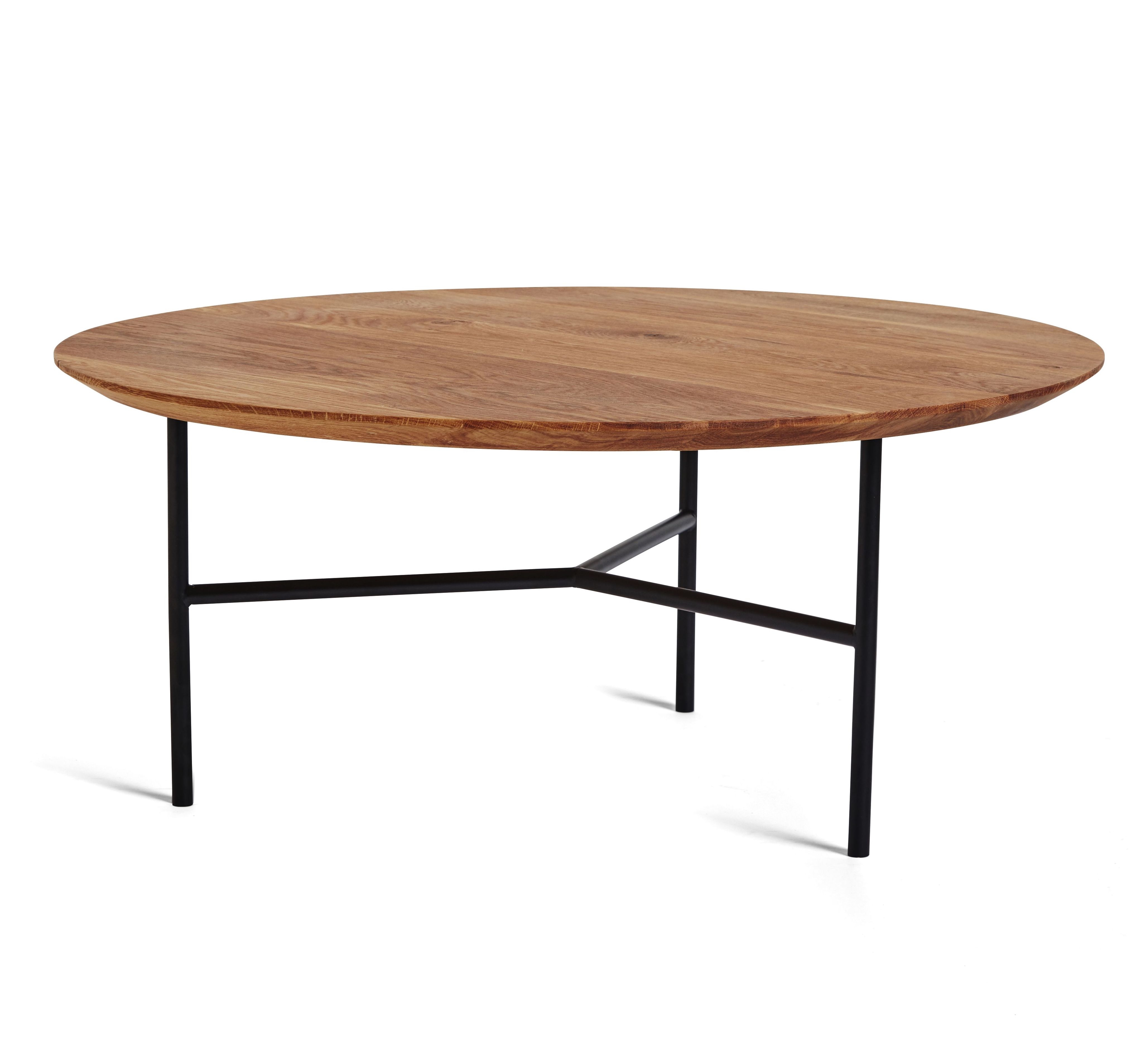 Tribeca Soffbord Oljad Ek/Svart Ø80