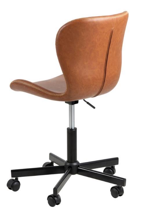 Nordic Home Grace Bürostuhl Kunstleder Braun