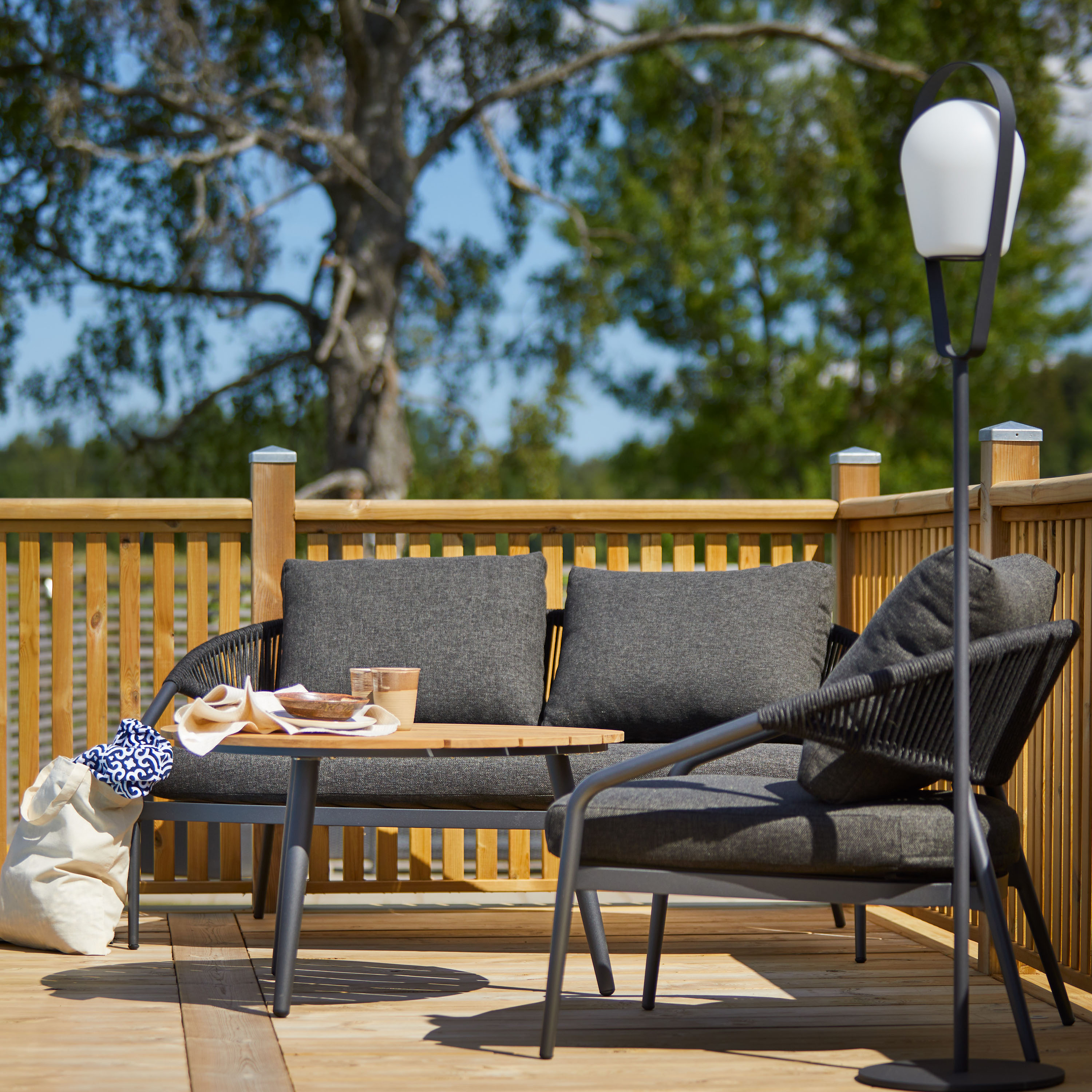 Hillerstorp Ekeryd 2-sits Soffa Antracitgrå