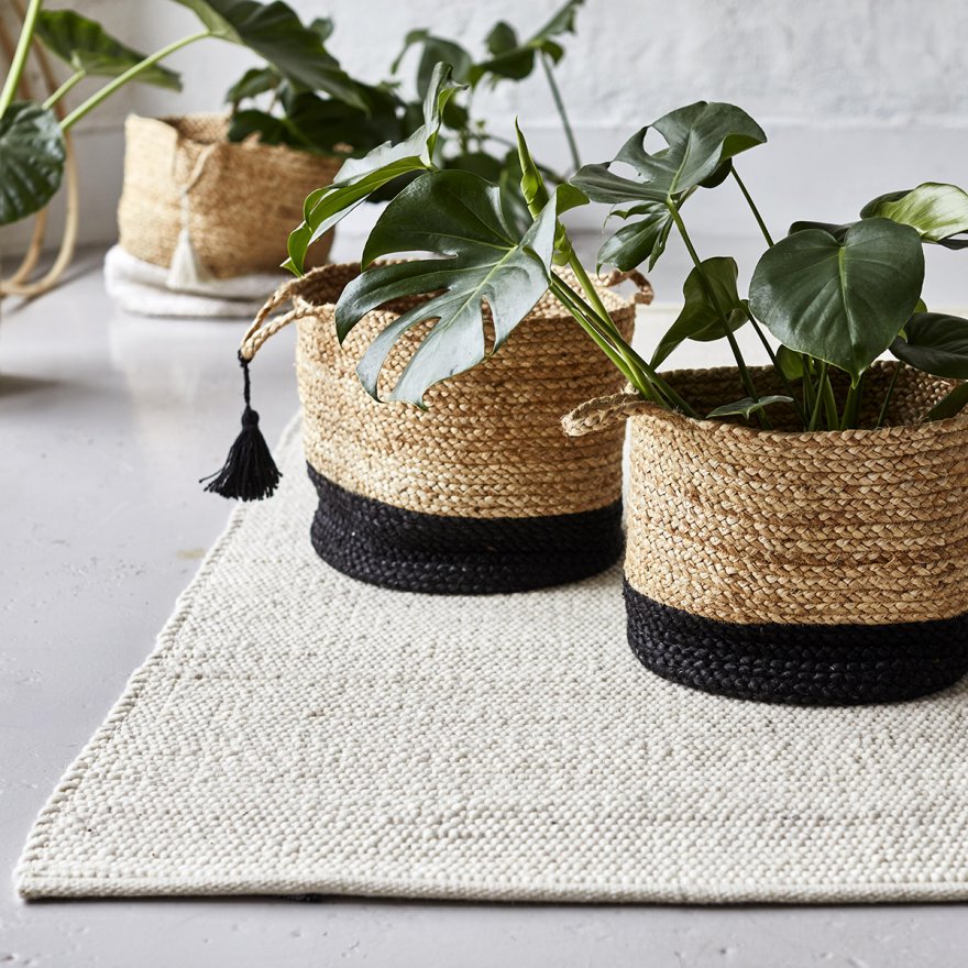 Classic Collection Merino Wollteppich Weiß 250x350