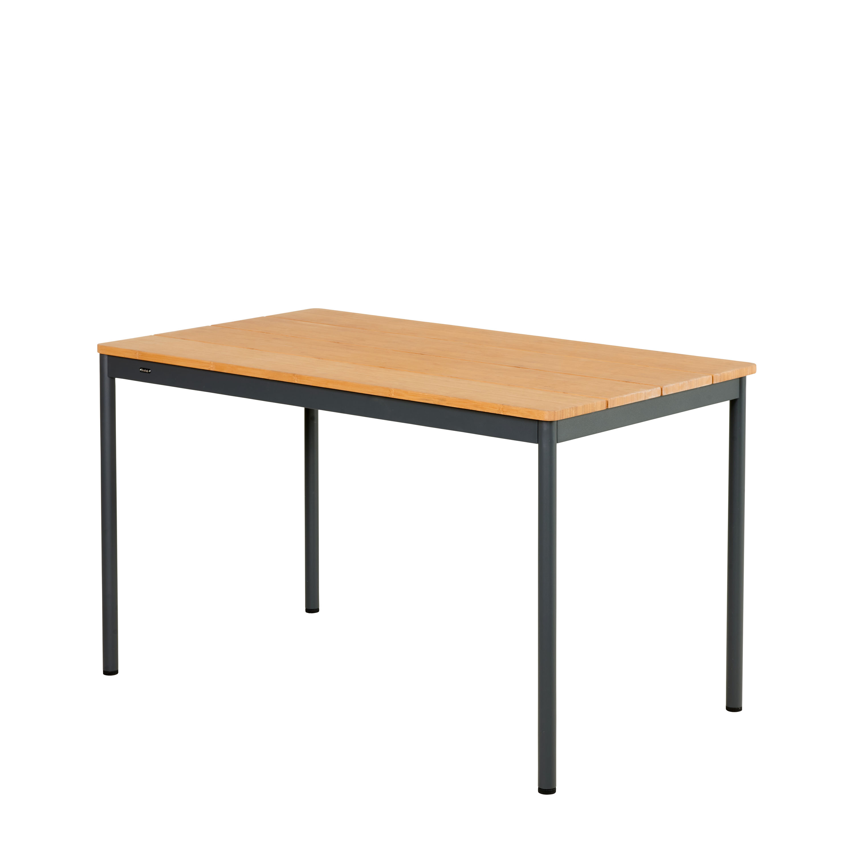 Nox Cafébord Antracit/Bambu 70x125