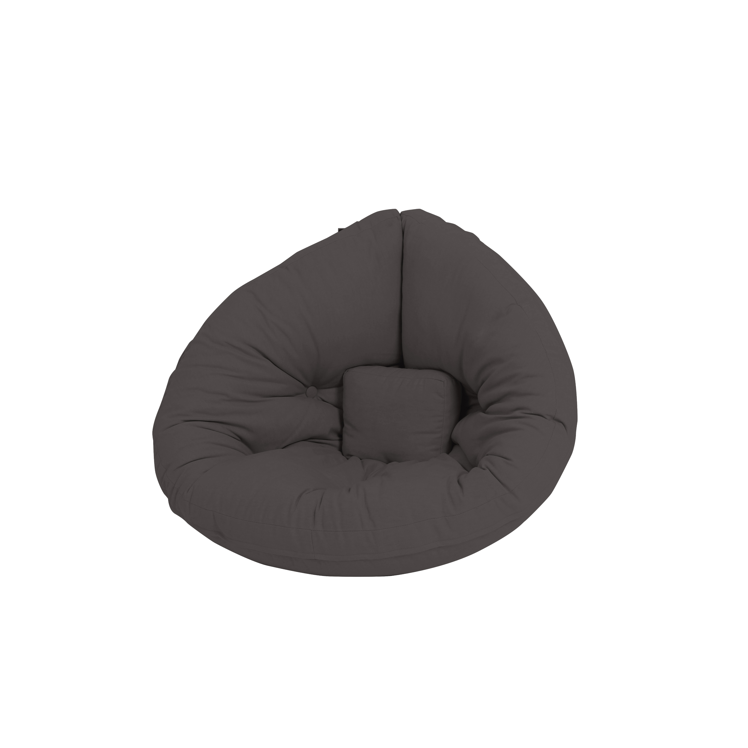 Karup Design - Mini Nido Loungepuff Dark Grey - Grå - Barnmöbel, Barnrum