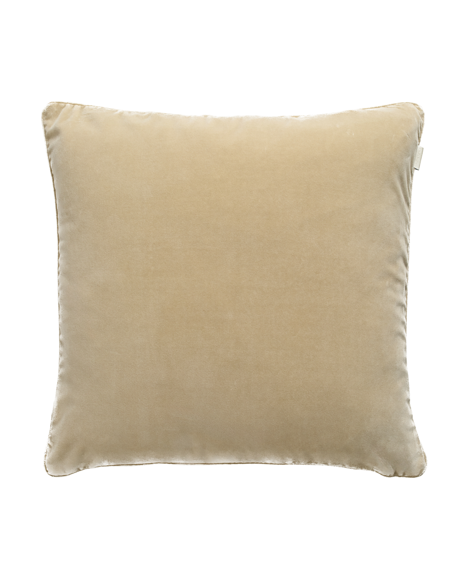 GANT Home - Velvet Kissenbezug Samt Dry Sand 50x50 - Beige - Dekokissenbezug