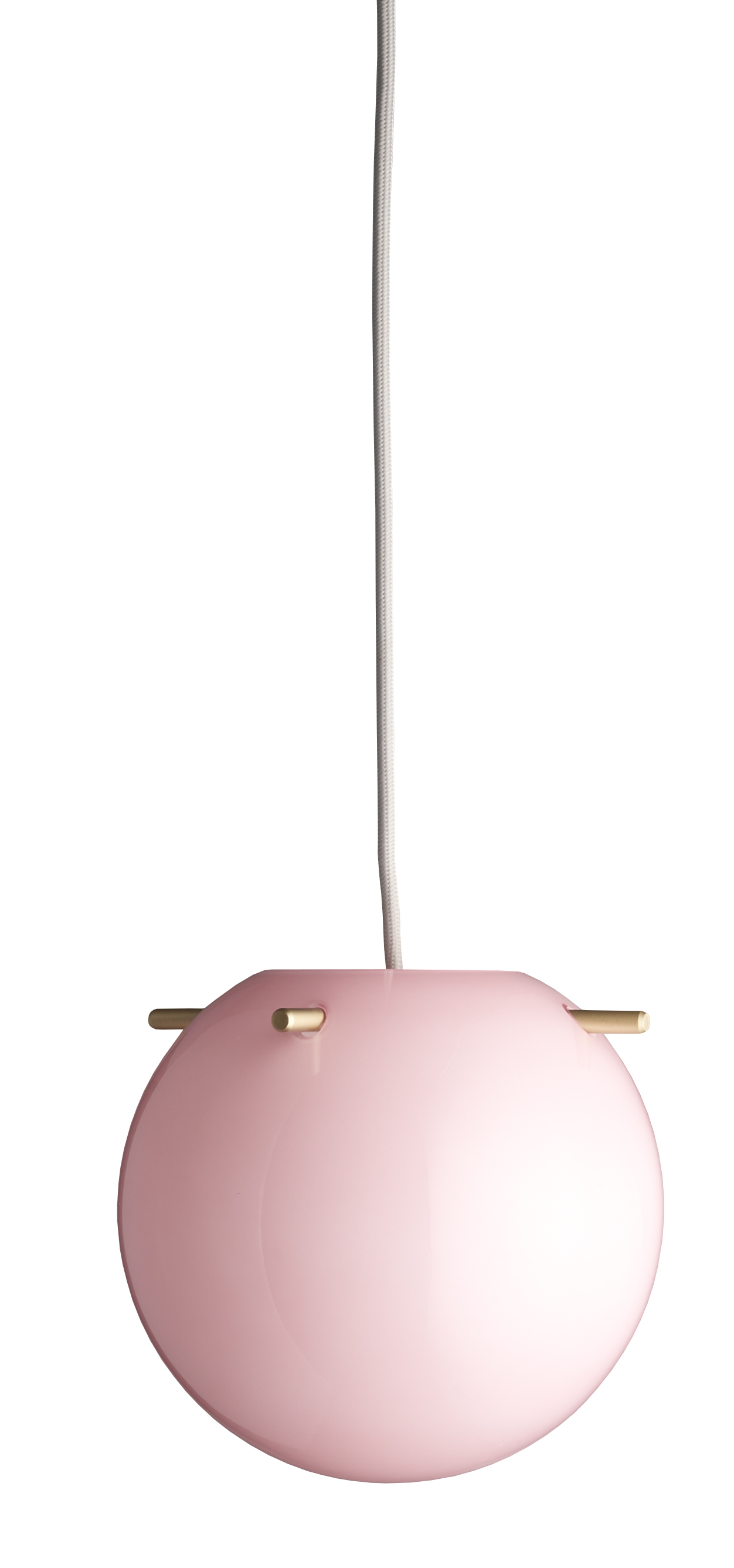 Frandsen - Koi Taklampa Opal Rose/Brass Ø25 - Rosa