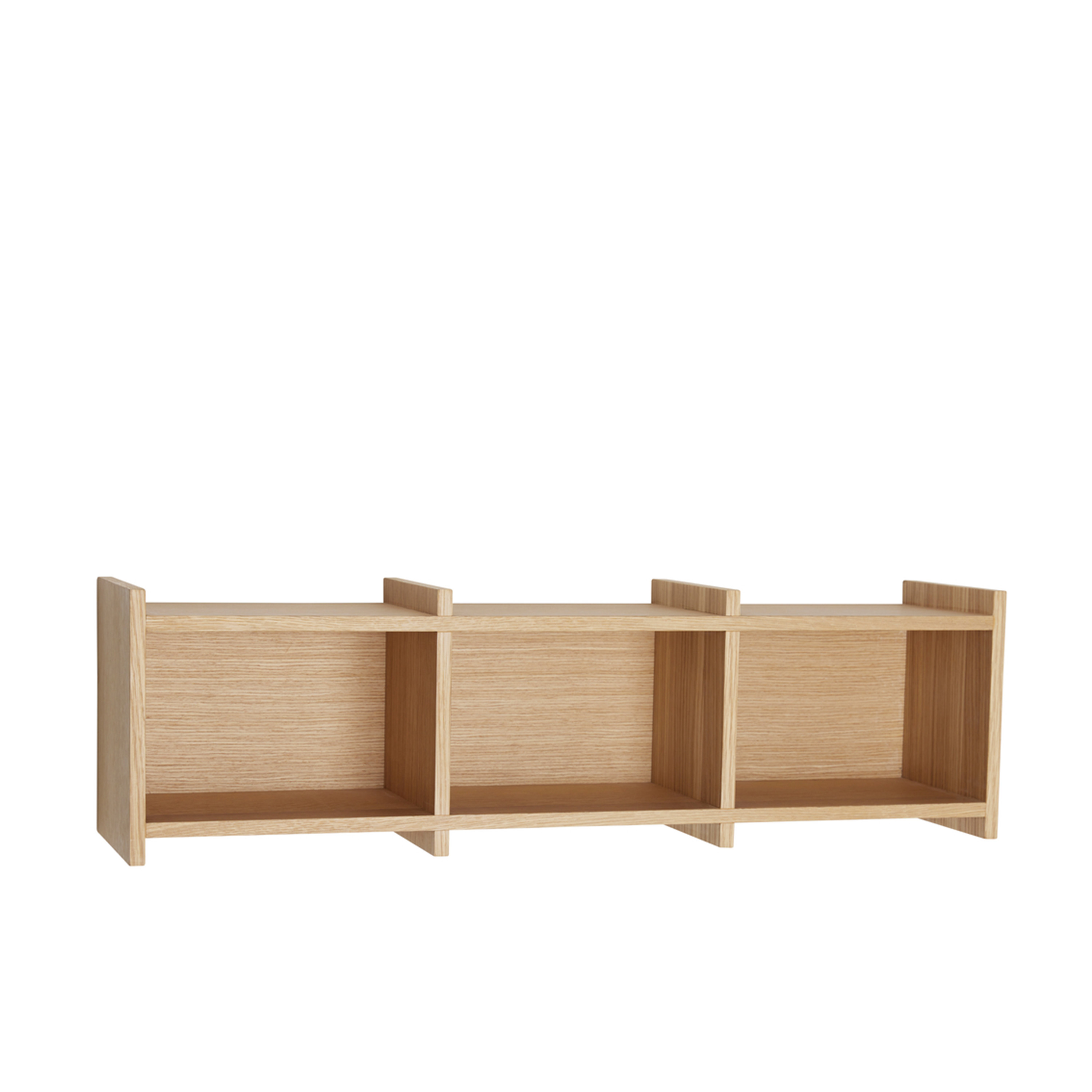Hübsch - Focal Regaleinheit Natural 80x23 - Holz - Wandregal