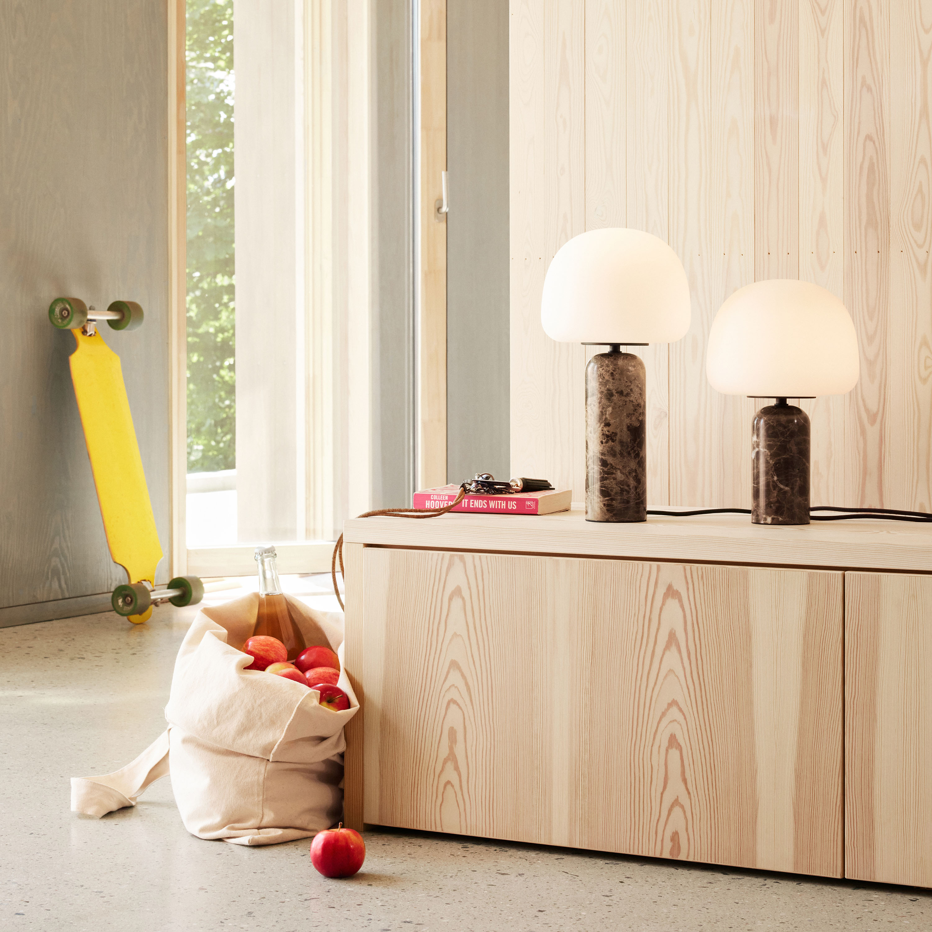 Northern Kin Pöytälamppu Brown Marble 33cm