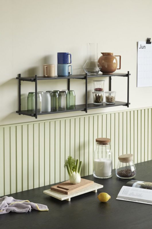 Hübsch Norm Hylla FSC Svart 100cm