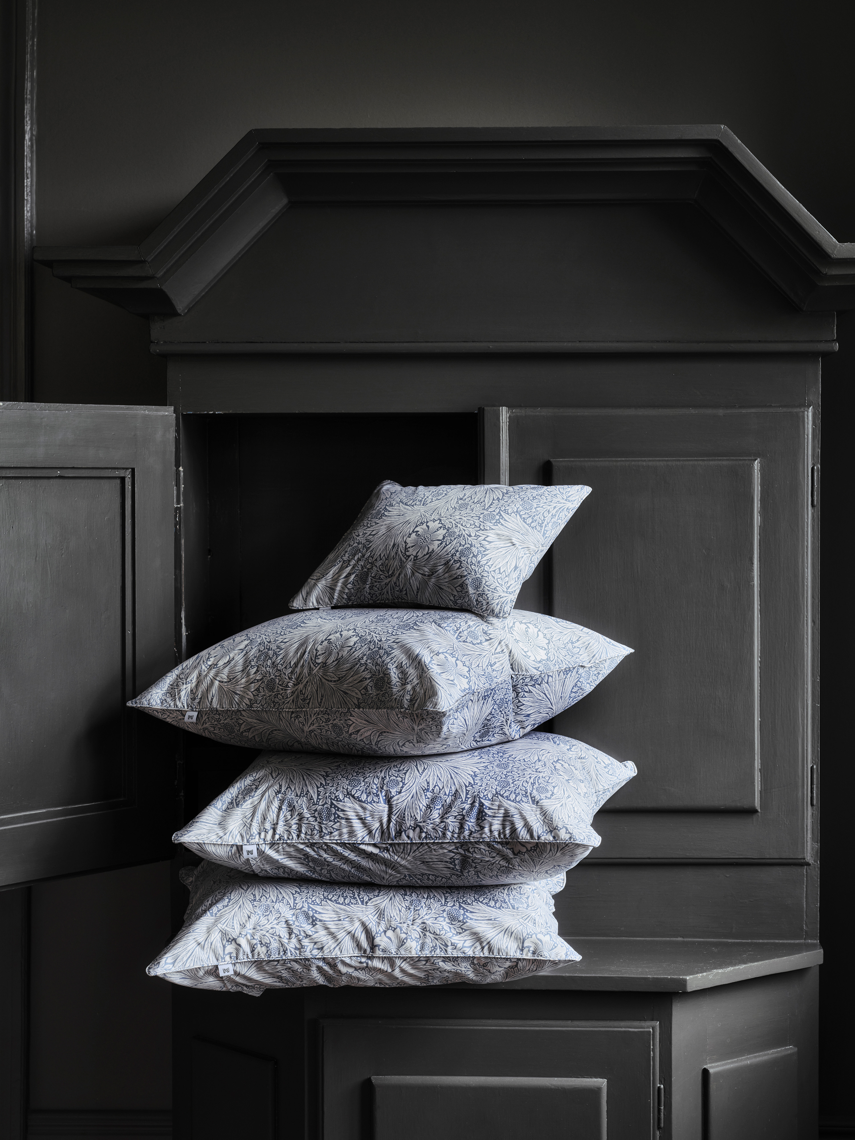 Mille Notti Marigold Tyynyliina Blue/Ivory 50x60