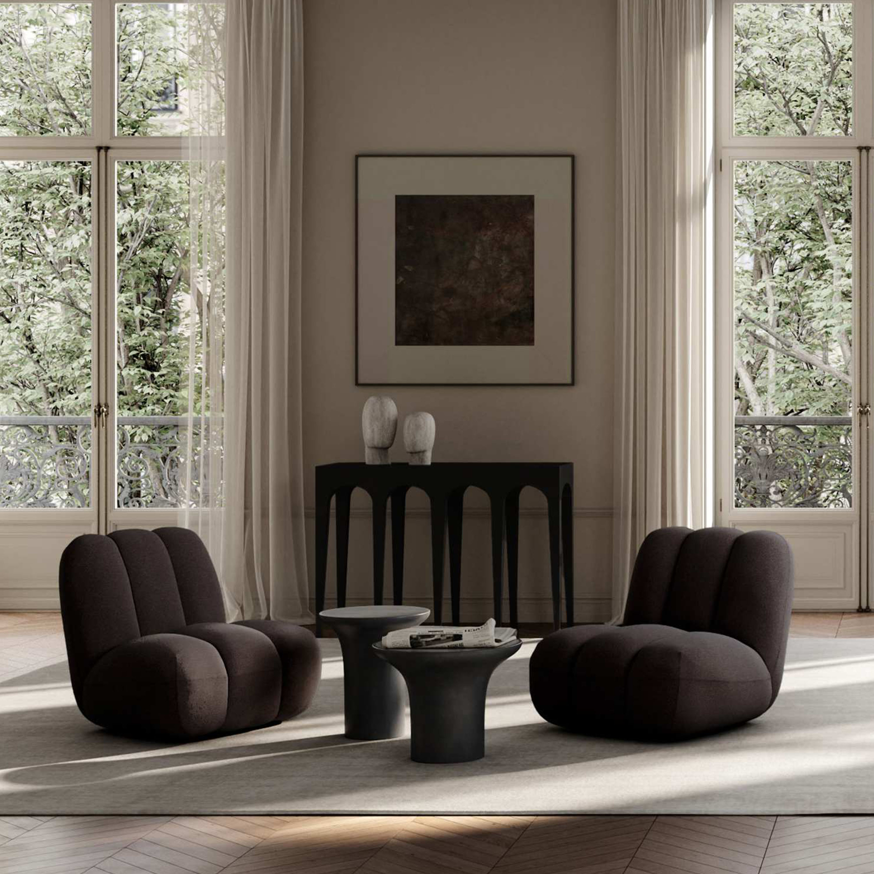101 Copenhagen Toe Loungestol Dark Brown