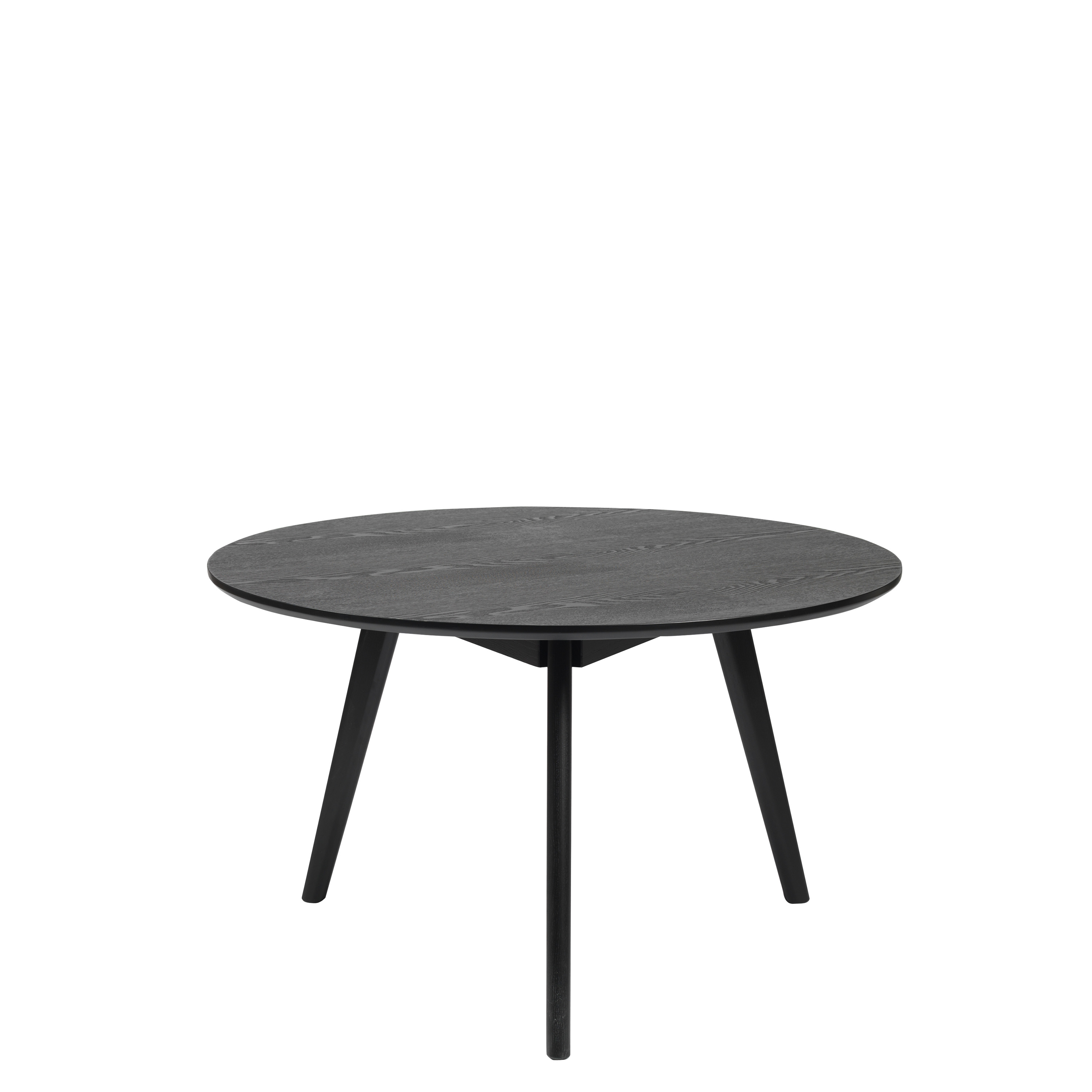 Yumi Couchtisch Schwarz gebeizt Ø90