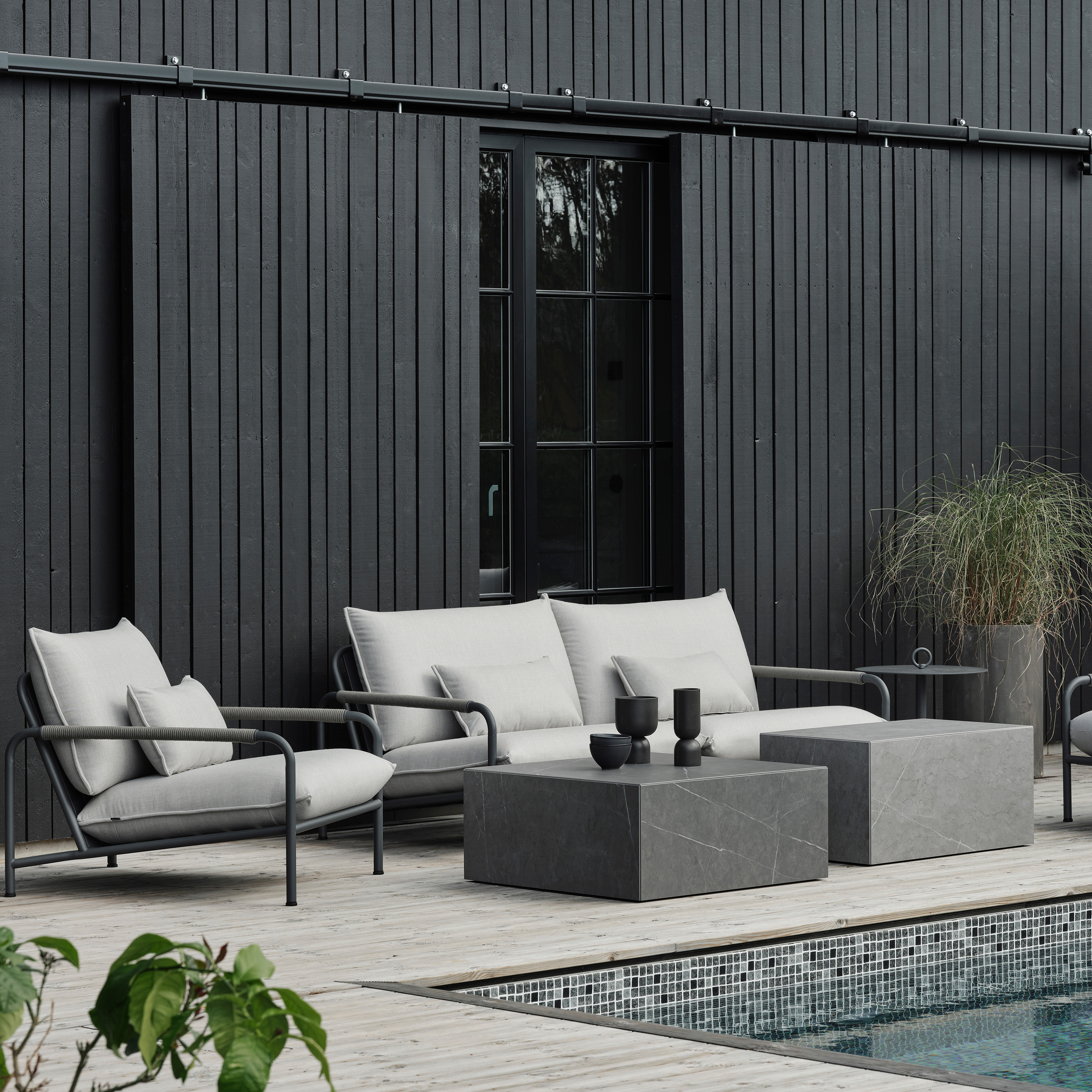 Brafab Lerberget Loungesstol Antracit/Ash