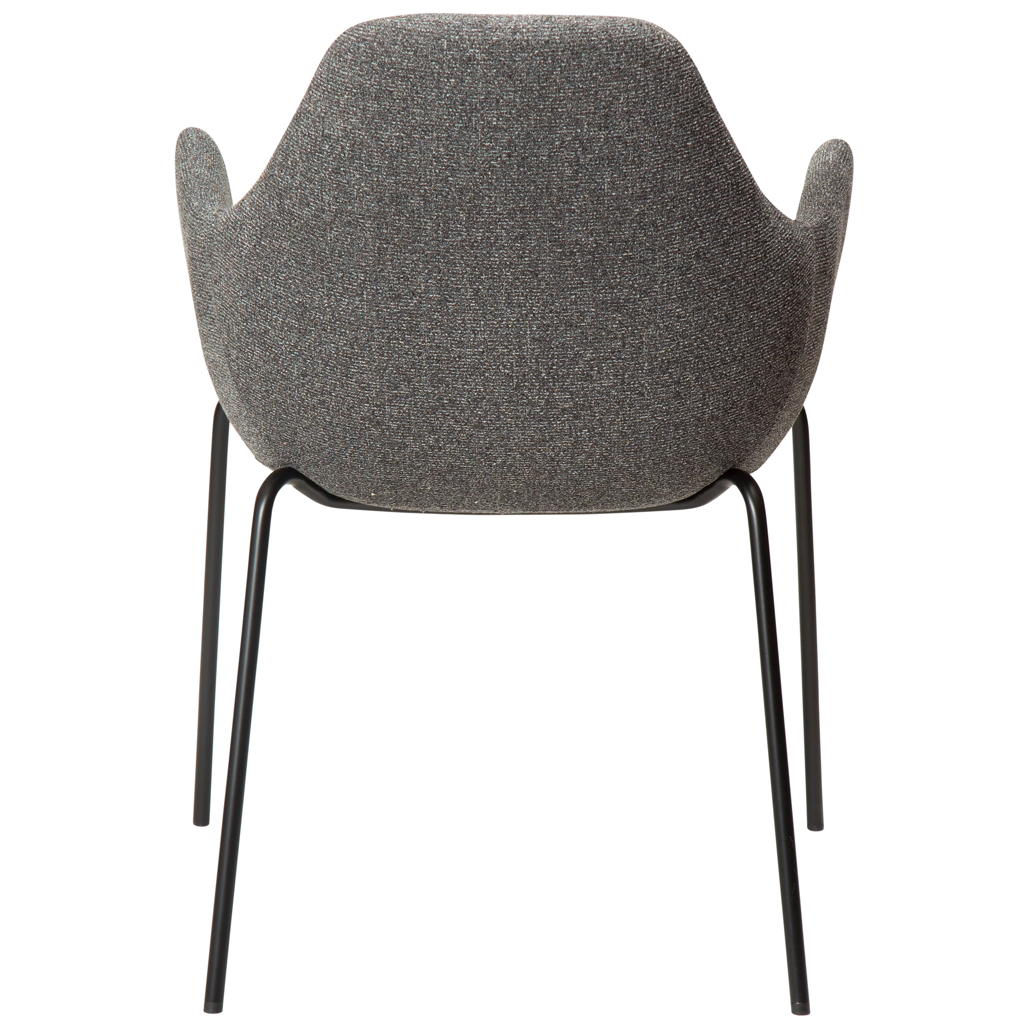 Dan Form Zimmer Esszimmerstuhl Boucle Grau/Schwarz