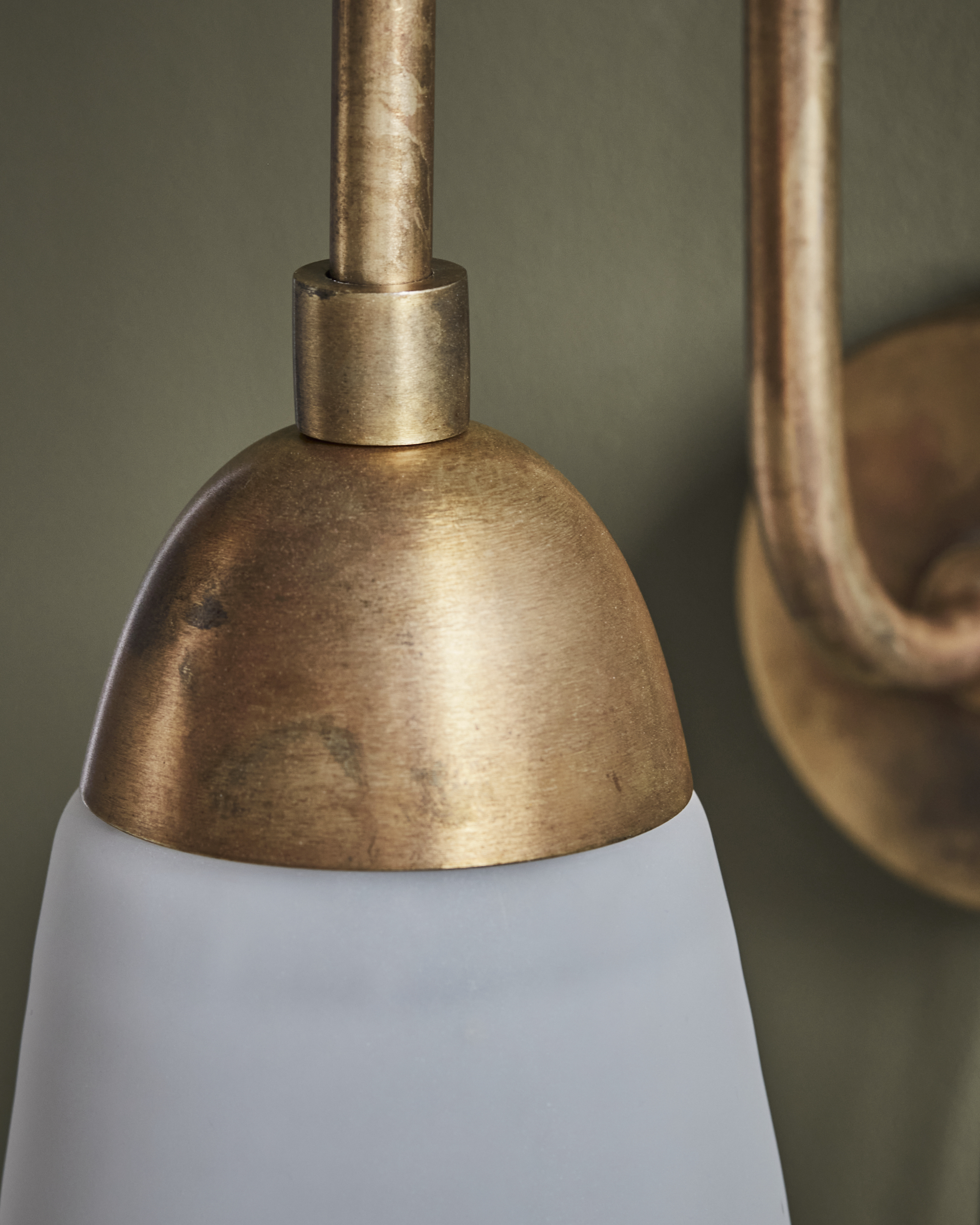 House Doctor Drop Wandleuchte Antik Messing