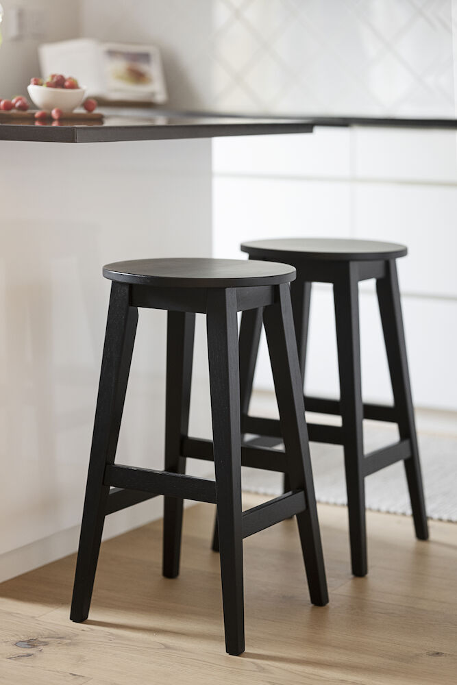 Rowico Home Austin Barstol Svartlackad Ek