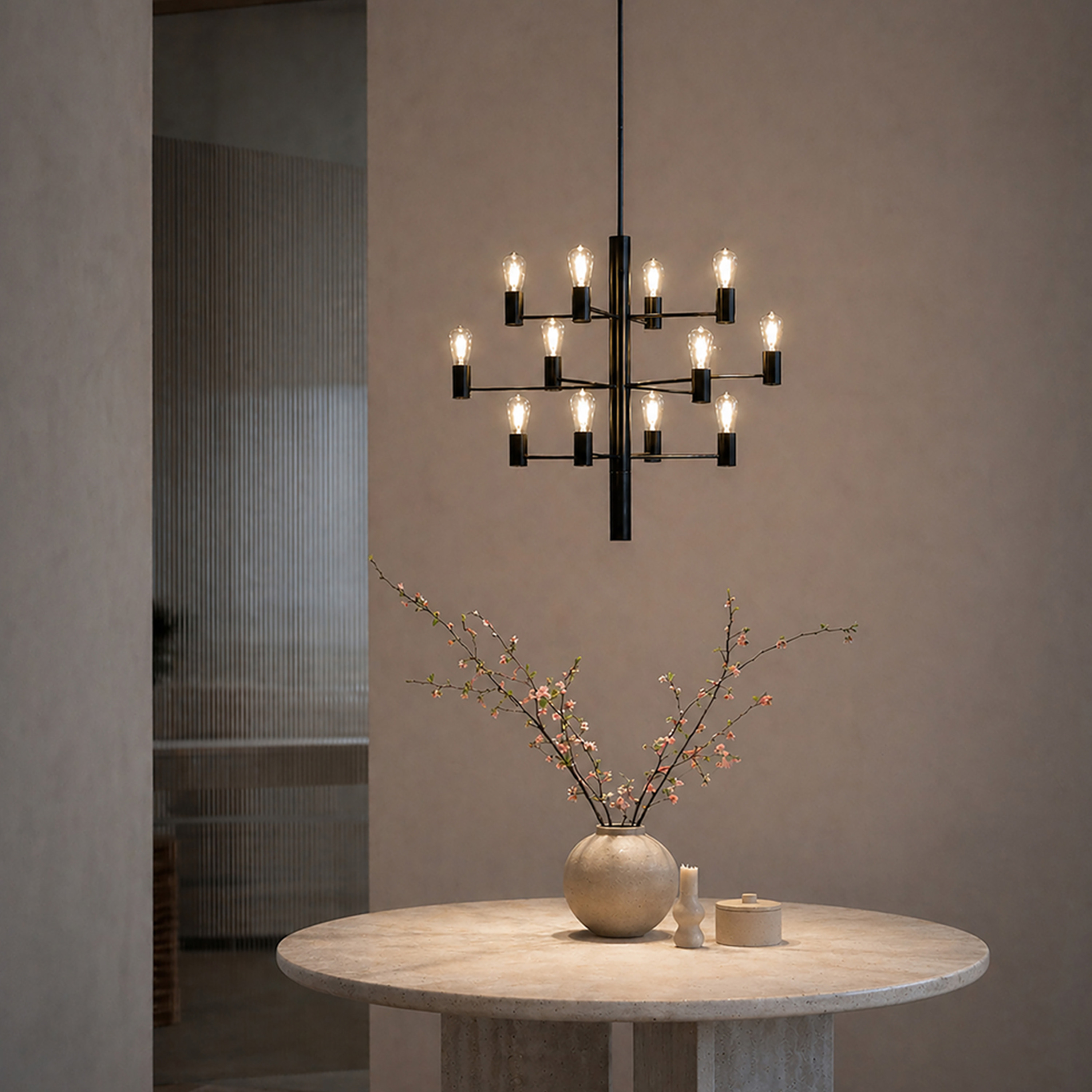 Herstal Manola 12 Led Taklampe Svart