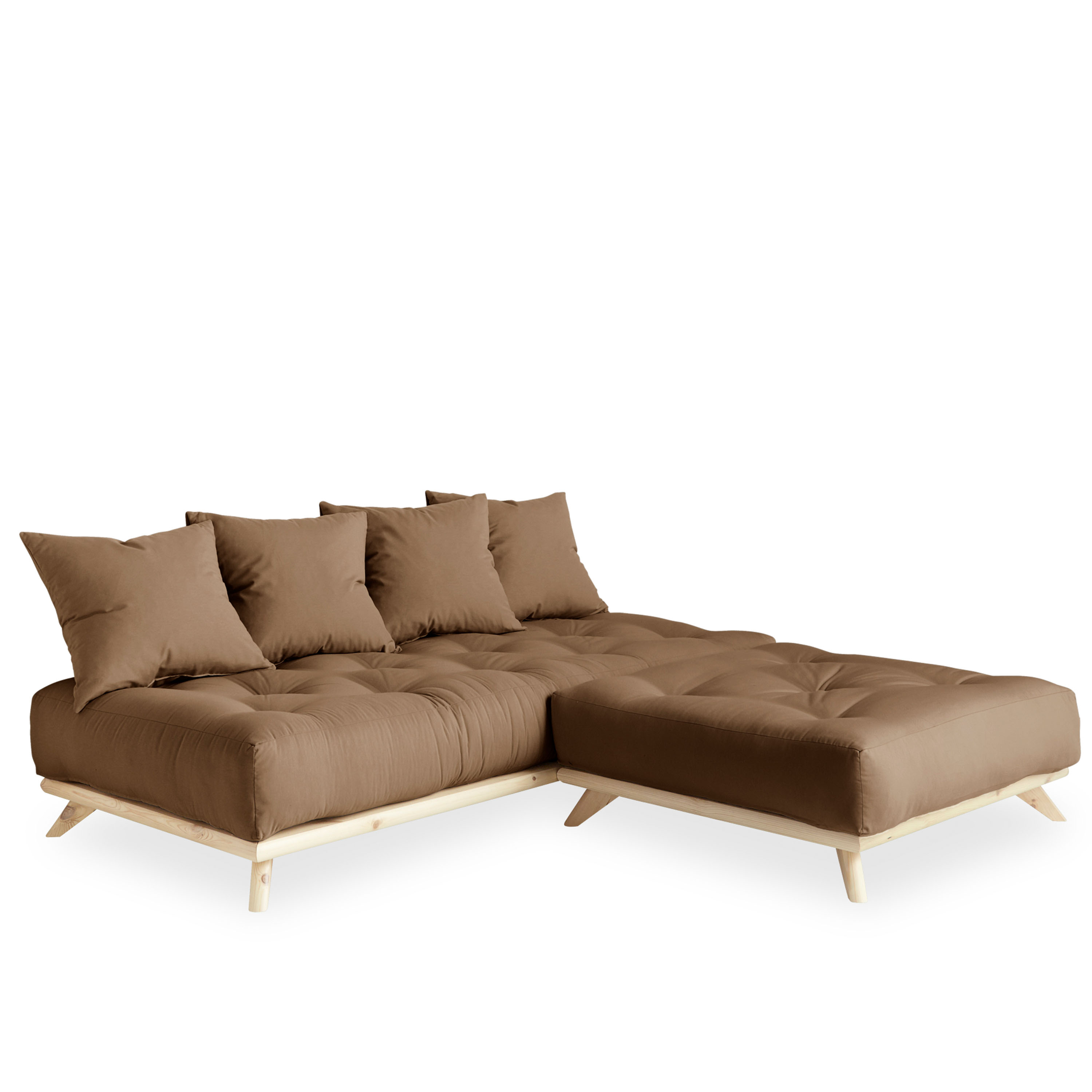 Karup Design Senza Vuodesohva Luonnollinen/Mokka 200 cm