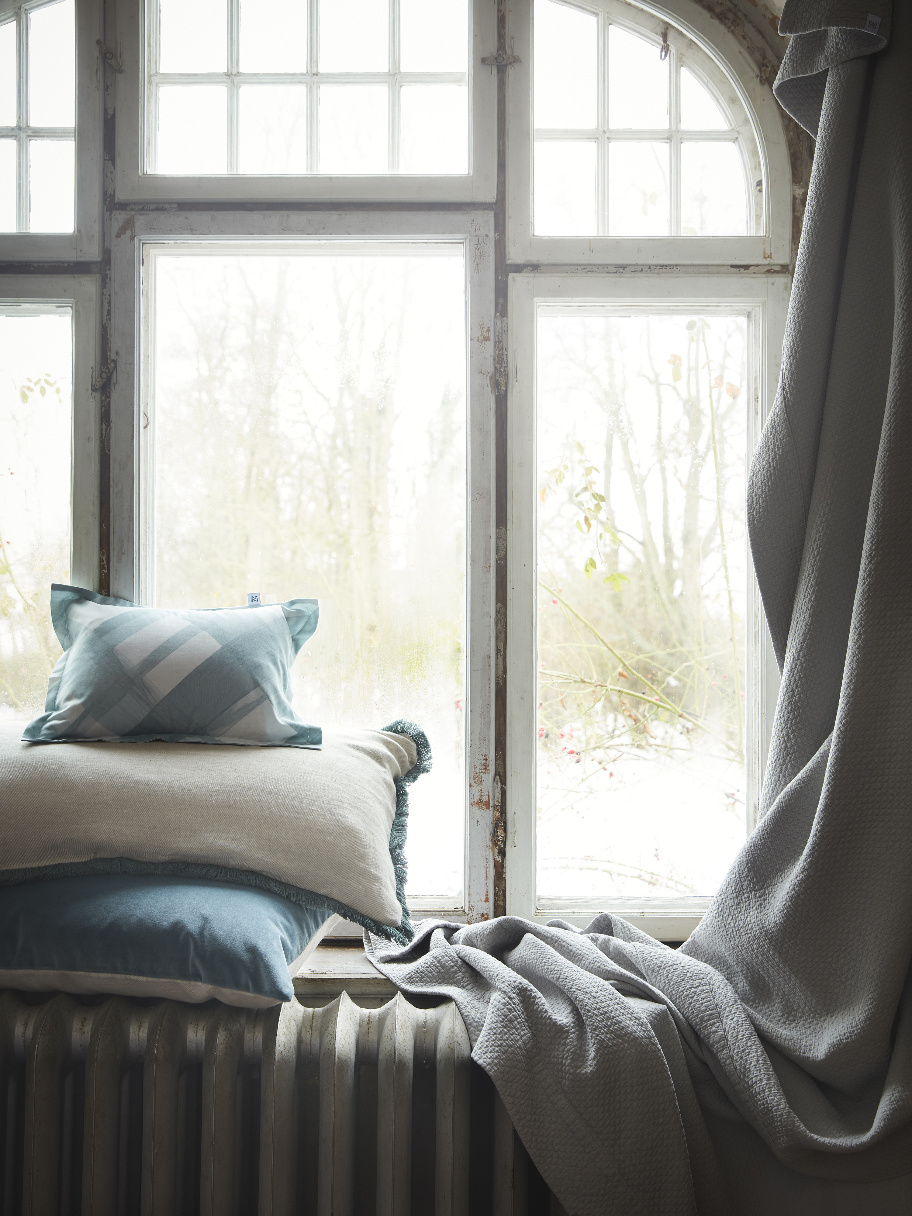 Mille Notti Verona Tyynynpäällinen Sametti Vaaleansininen 40x80