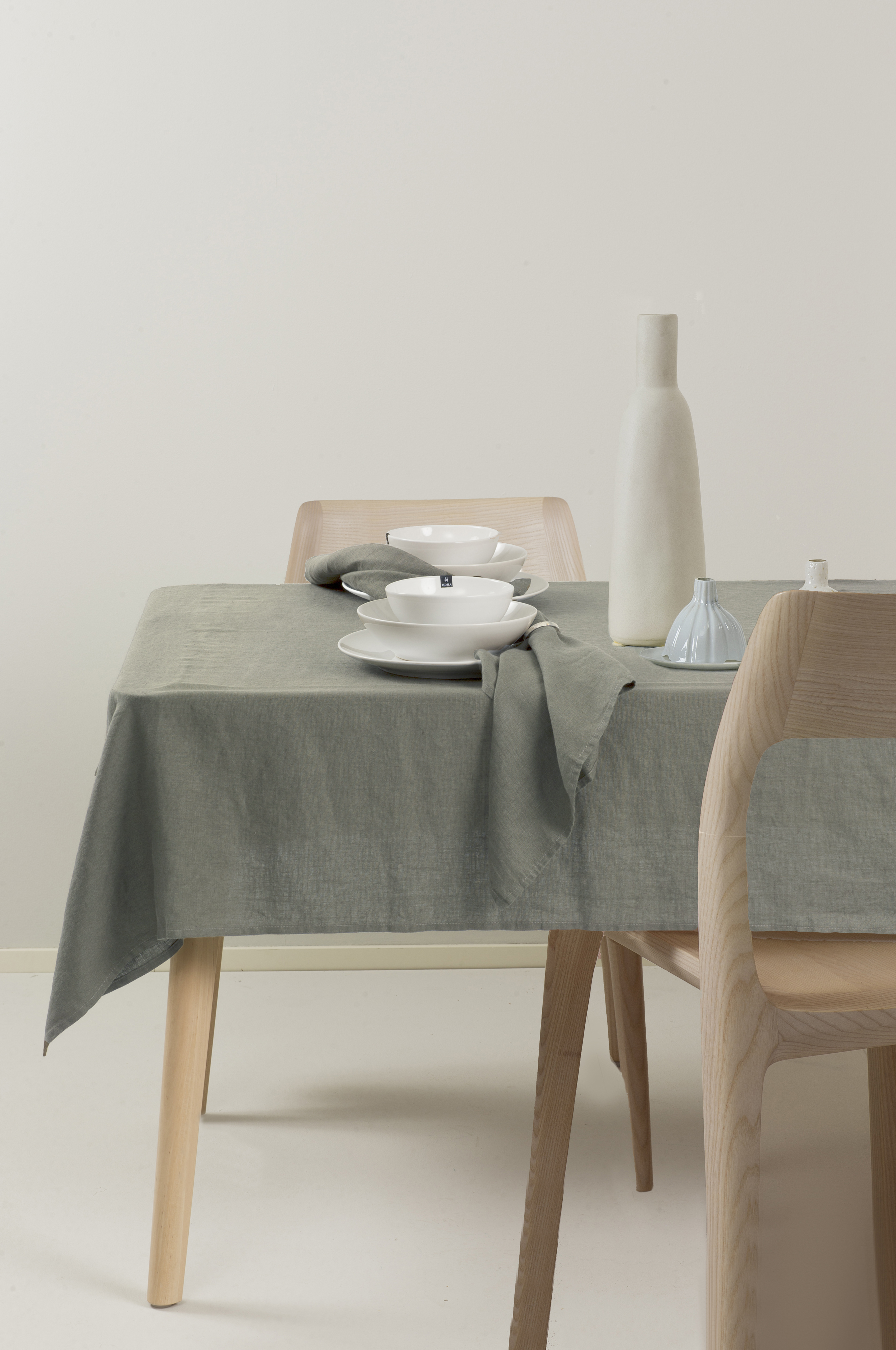 Himla Sunshine Linne Servett Sage 4-pack