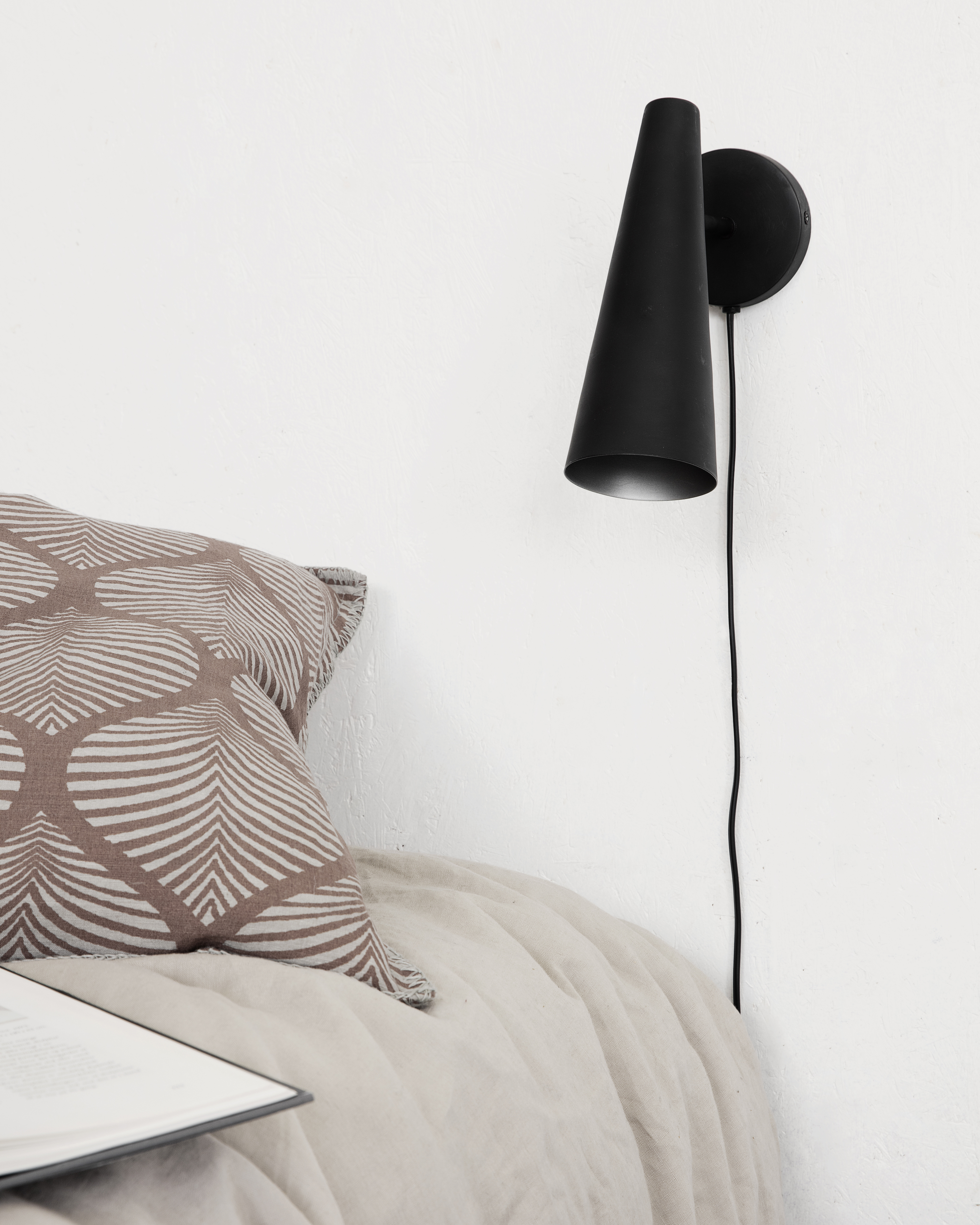 House Doctor Precise Vegglampe Matt Svart 21cm