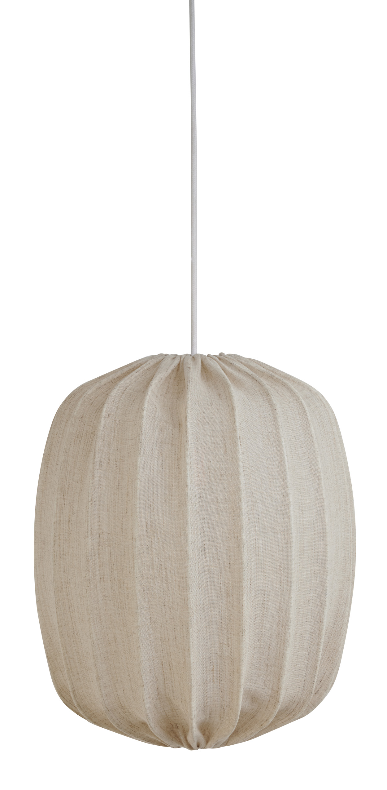 Watt & Veke - Prisma Lampskärm Linen Natural Ø25 - Vit