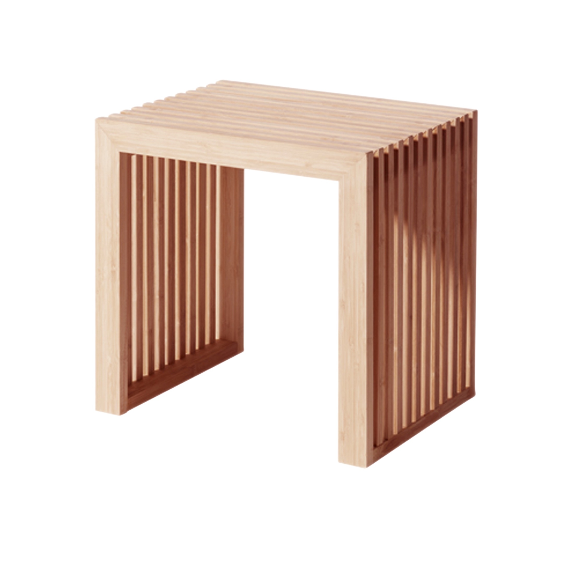 Cinas - Rib Sidebord Bambus 45cm - Svart