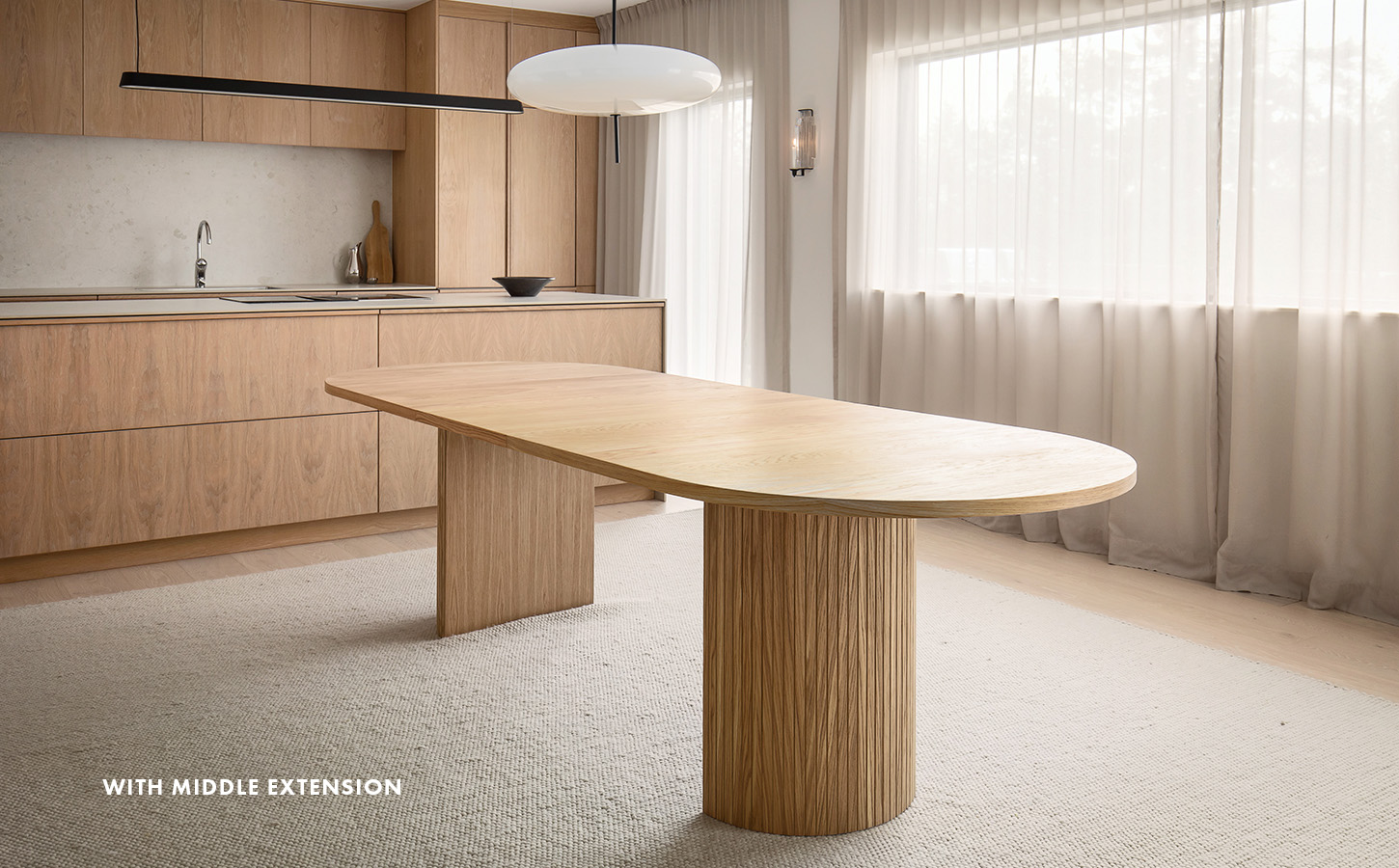 Sleepo Collection Bauer Matbord Ek 220+50