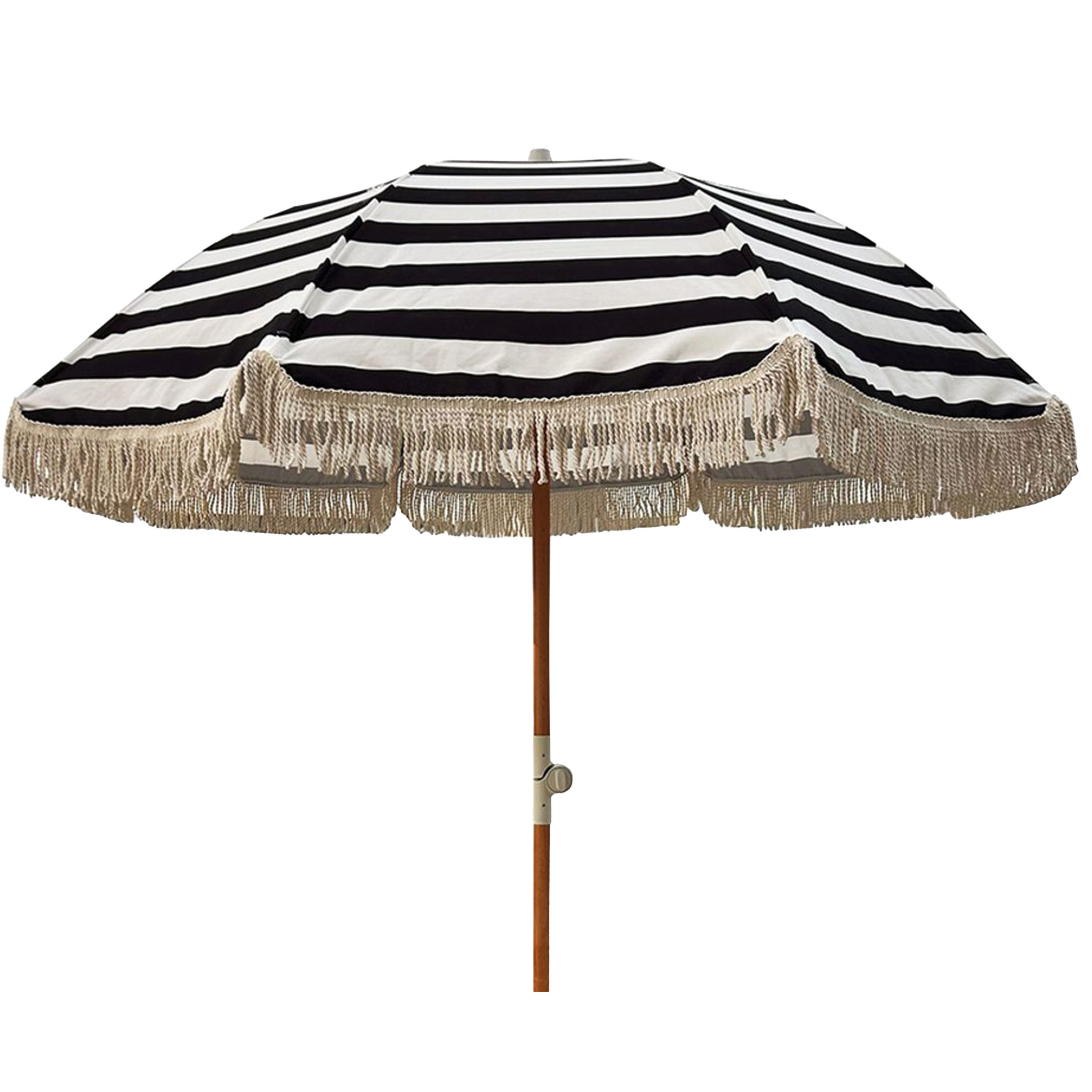 Aurinkovarjo Hapsuilla Musta/Valkoinen Ø200