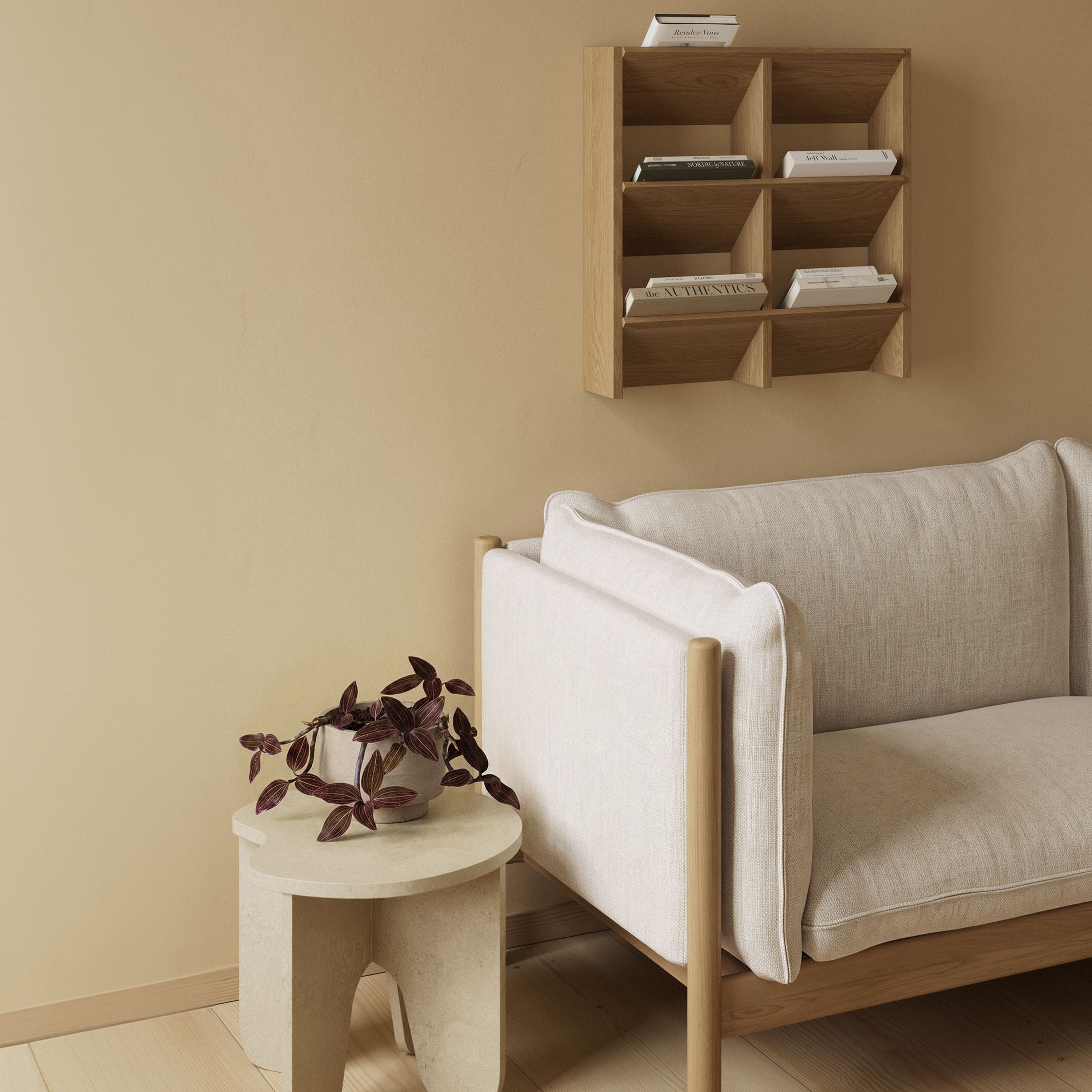 Andersen Furniture Mist Sidobord Cream 42x40