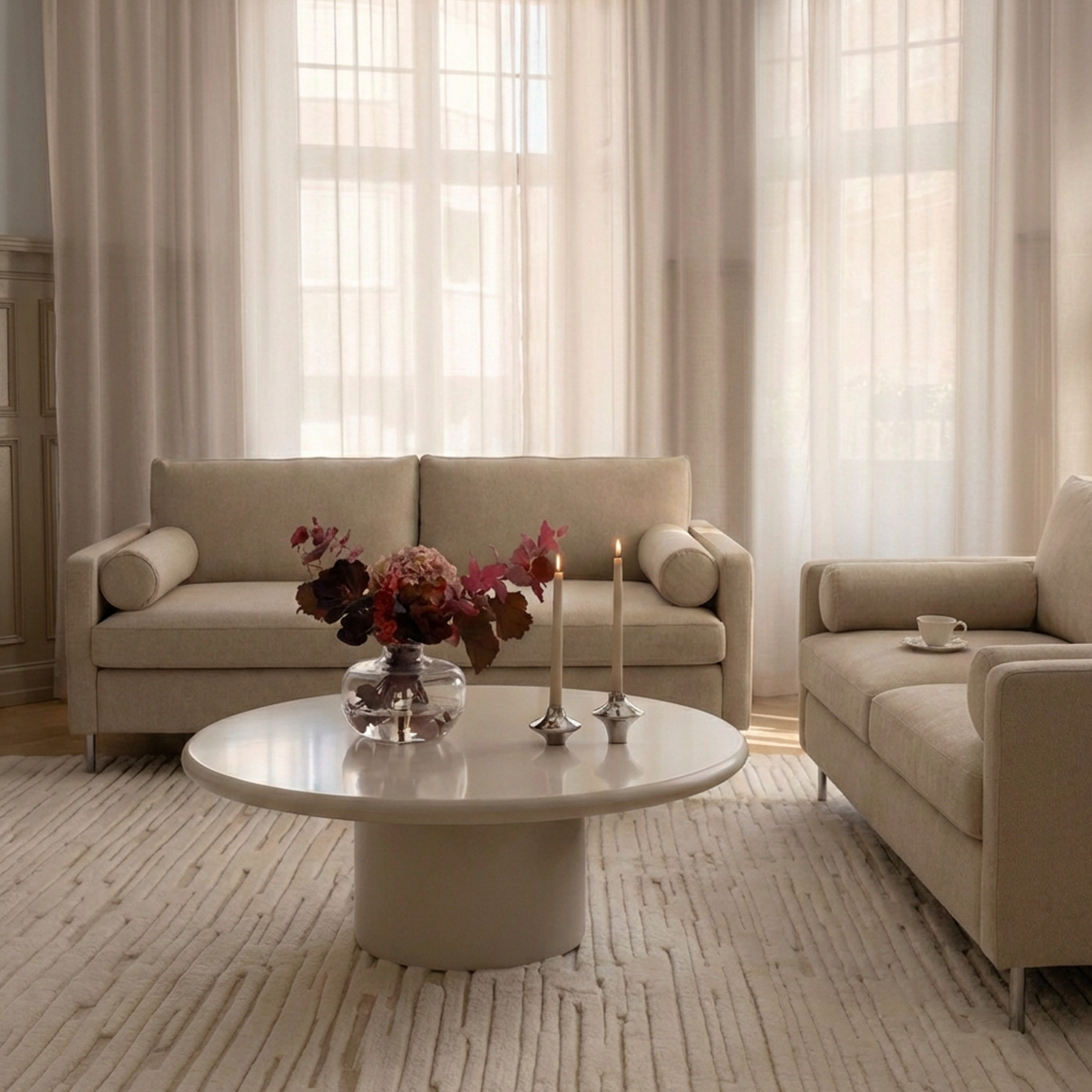 Sleepo Collection Åre 2-Sitzer Sofa Beige 177cm